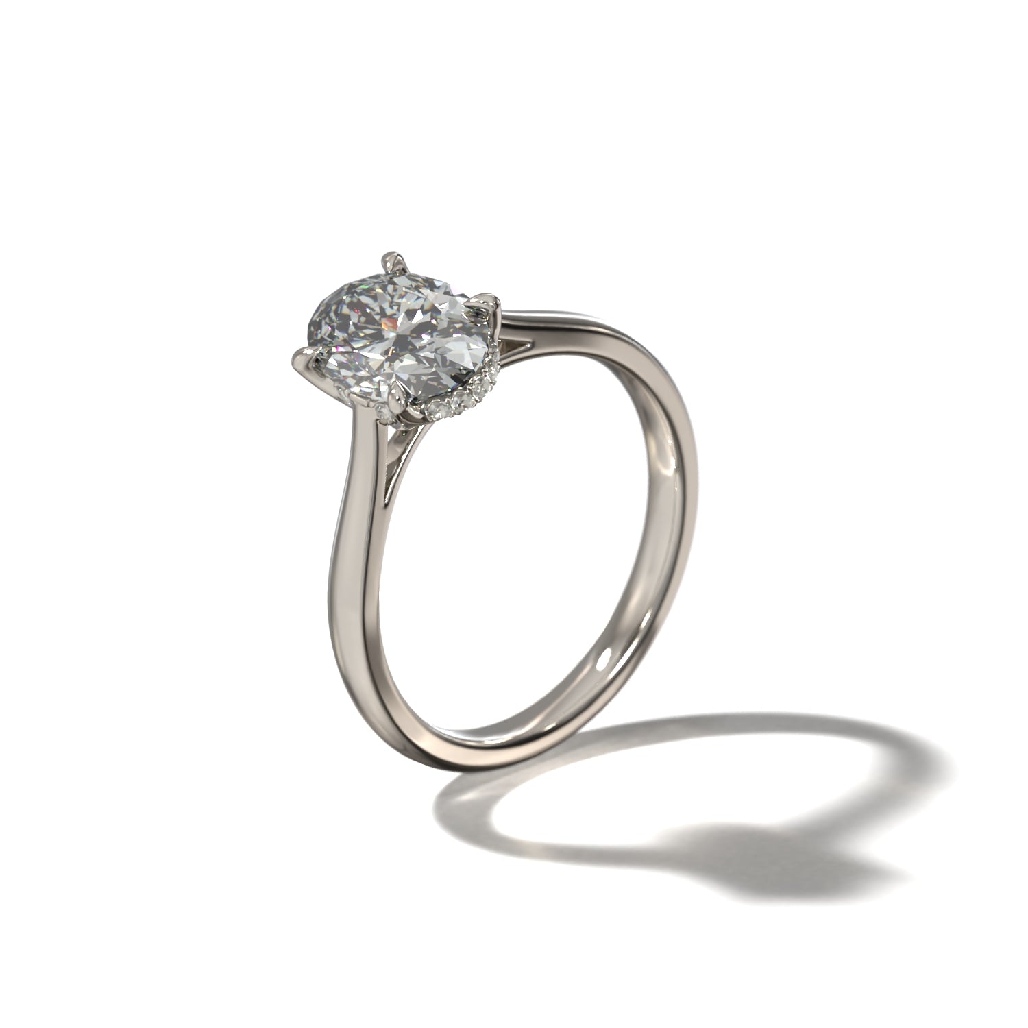 OVAL TULIP CATHEDRAL HIDDEN HALO