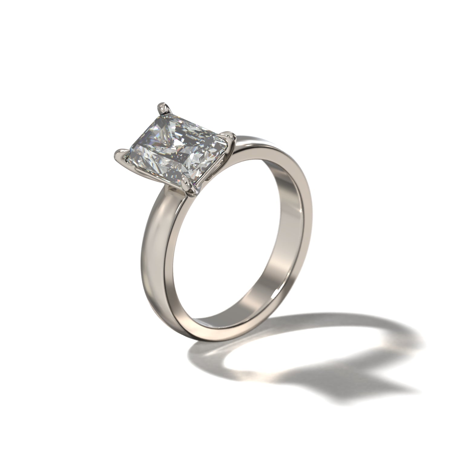 RADIANT CIGAR BAND SOLITAIRE