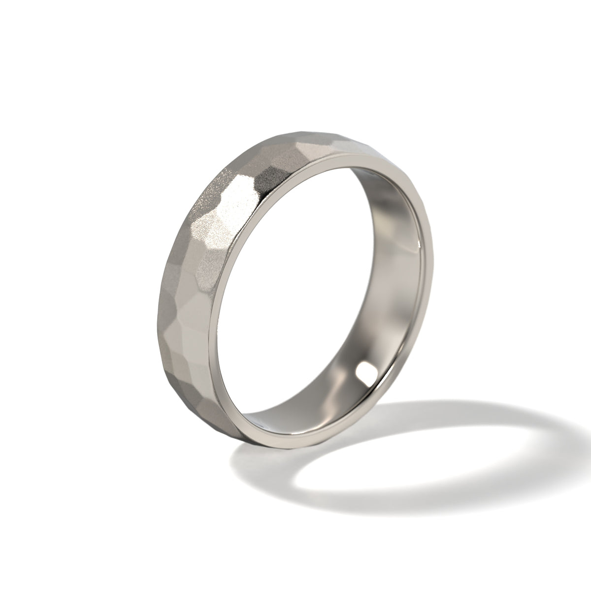 HIS HAMMERED WEDDING BAND