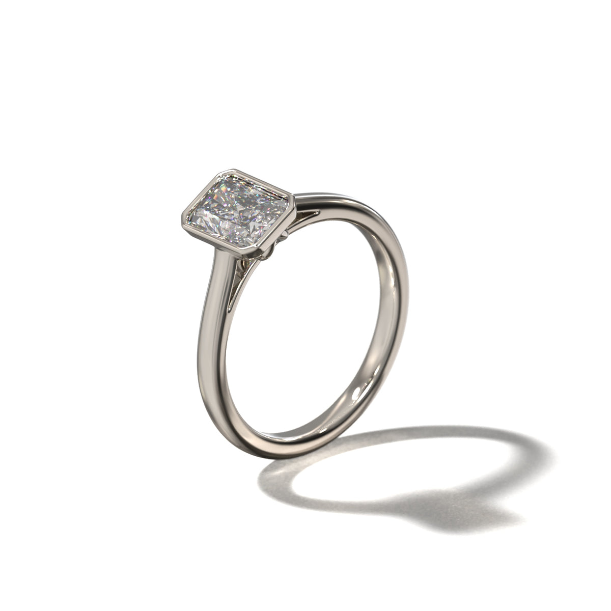 RADIANT TULIP BEZEL SOLITAIRE