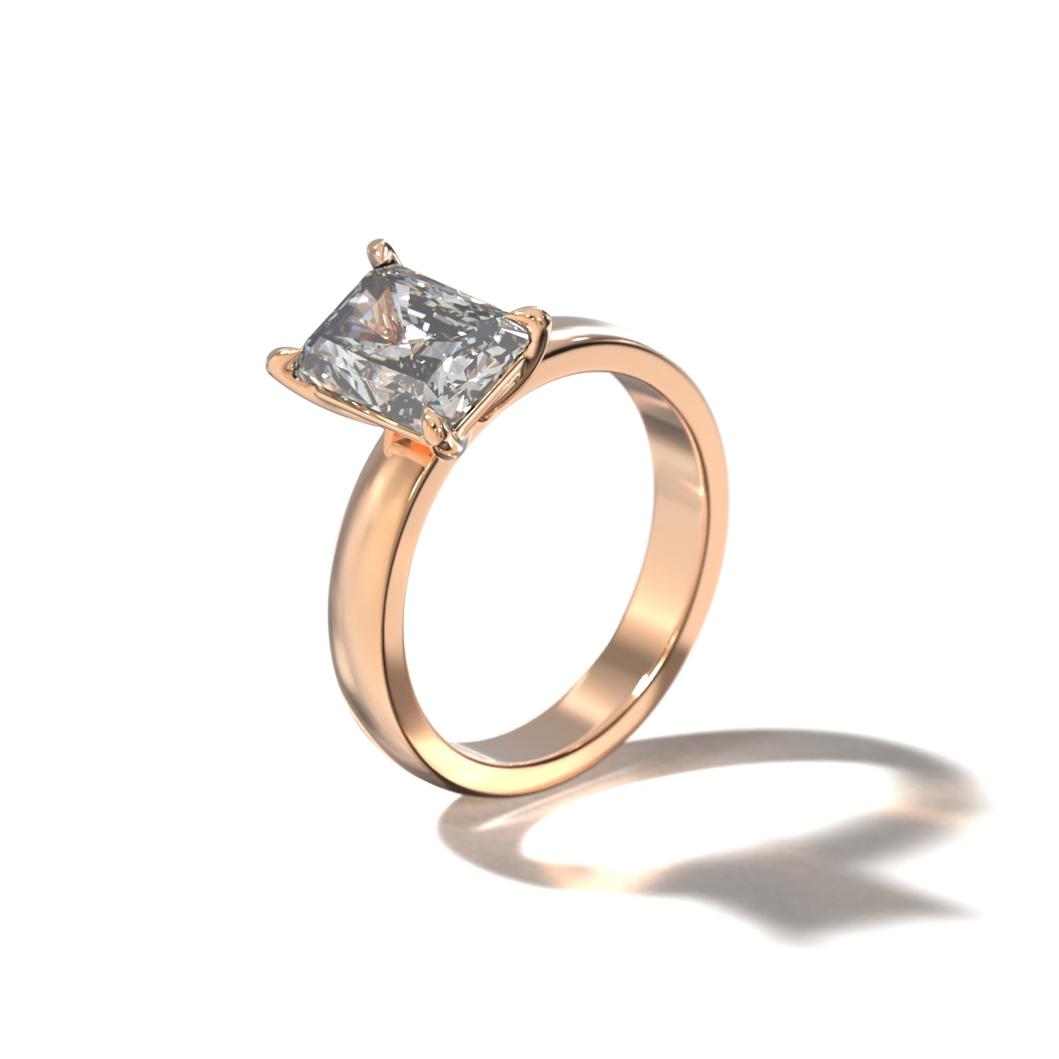 RADIANT CIGAR BAND SOLITAIRE