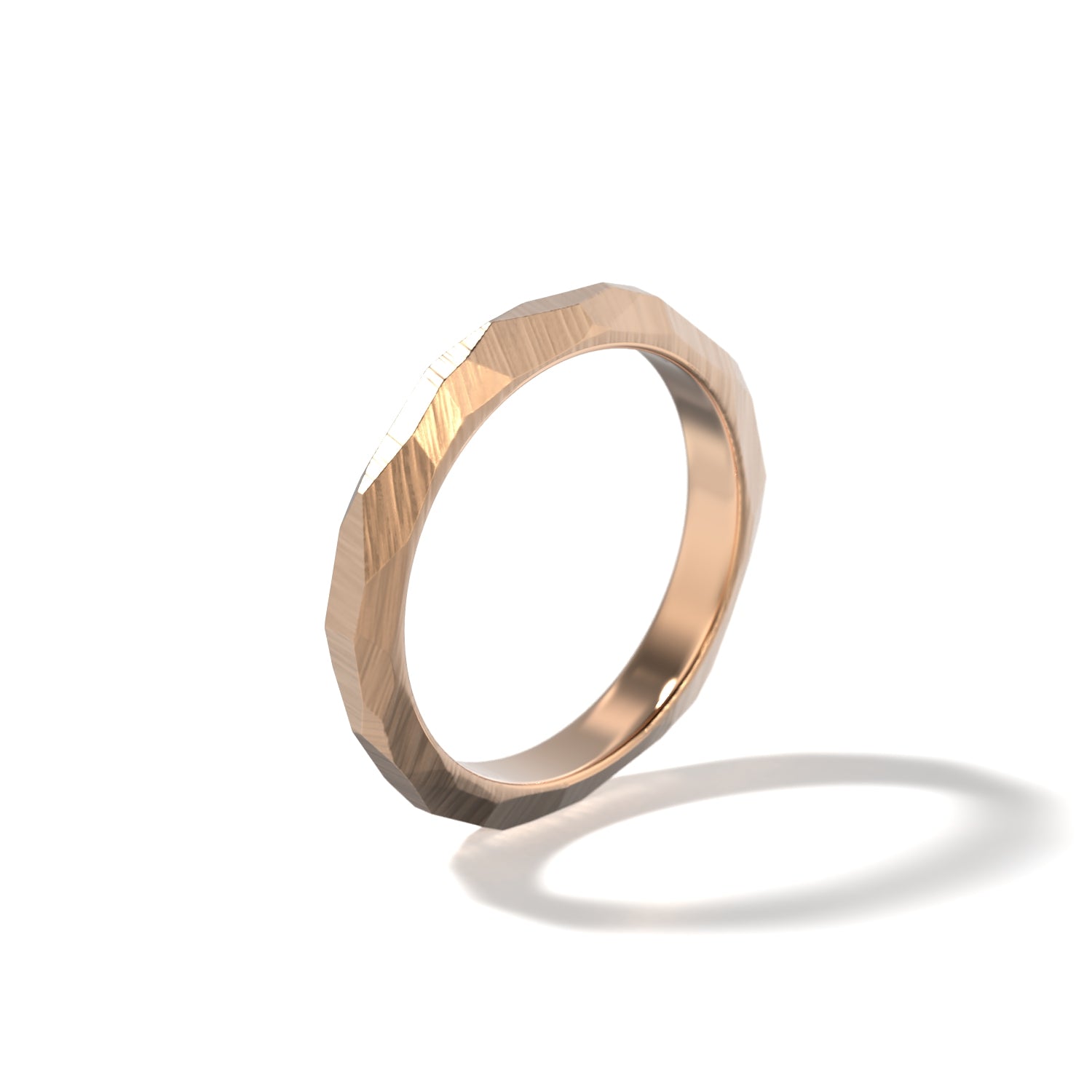 HER FACETED WEDDING BAND