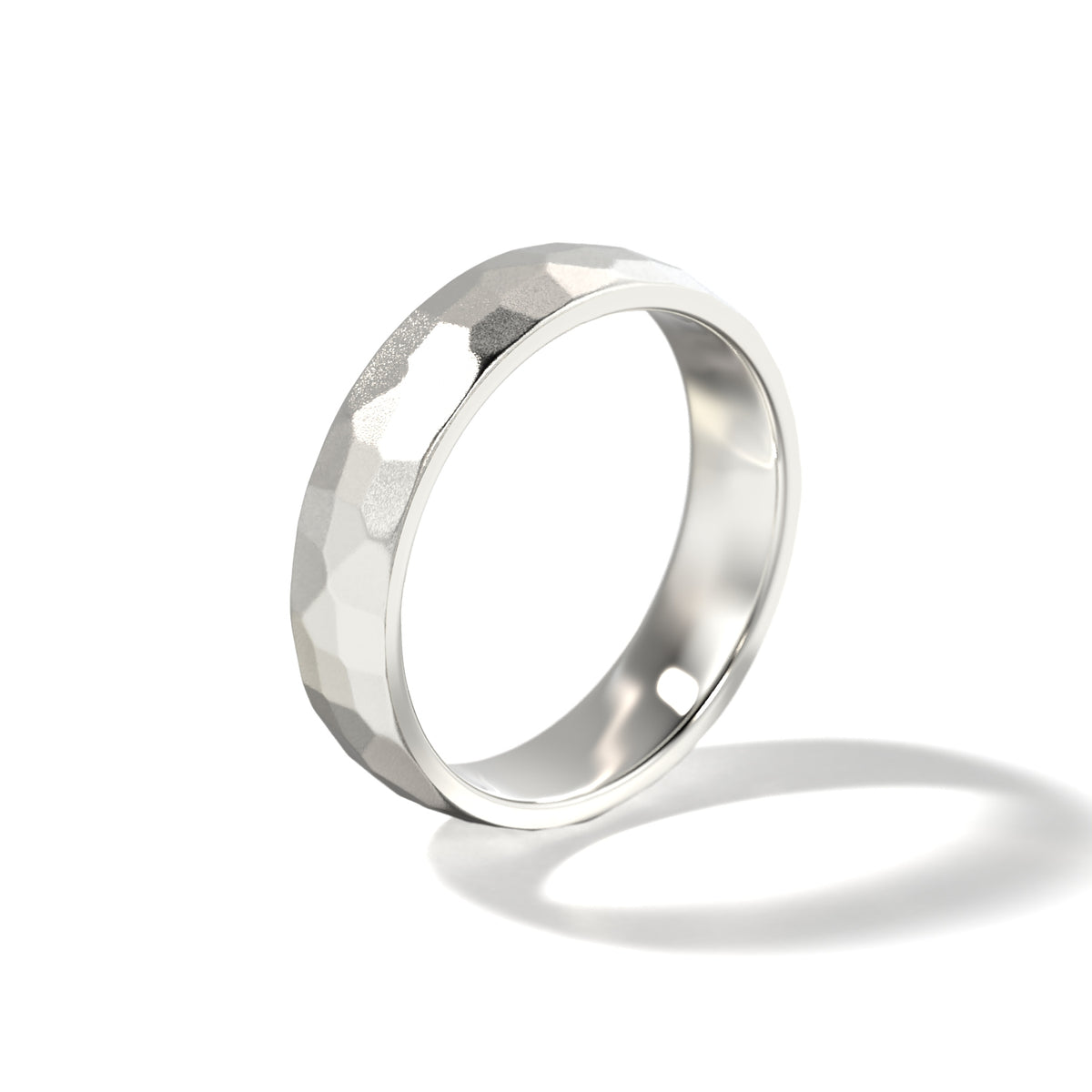 HIS HAMMERED WEDDING BAND