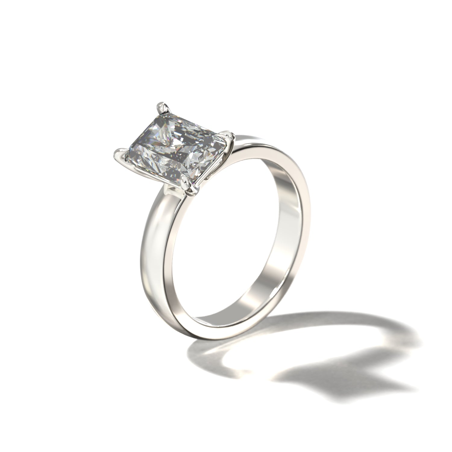 RADIANT CIGAR BAND SOLITAIRE