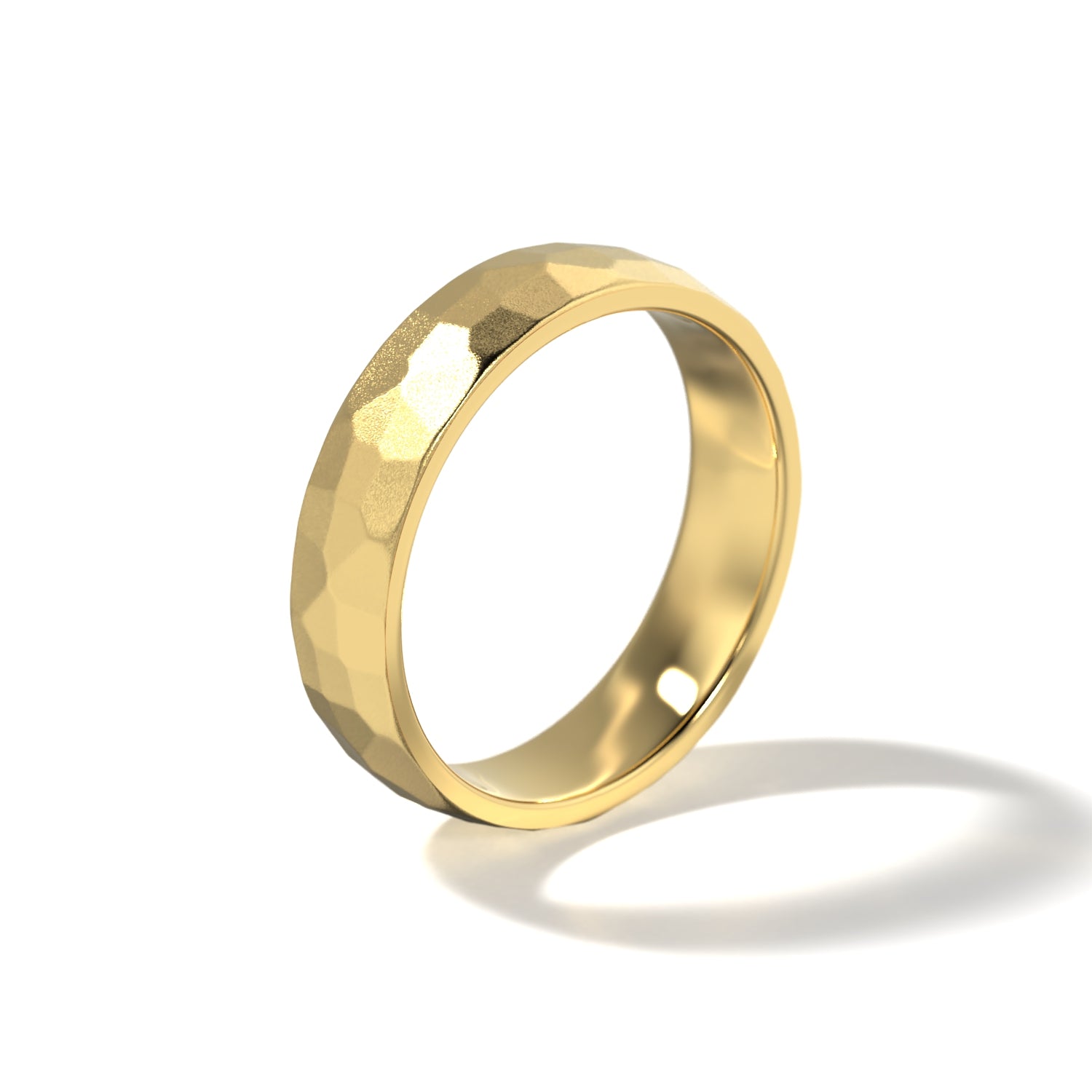 HIS HAMMERED WEDDING BAND