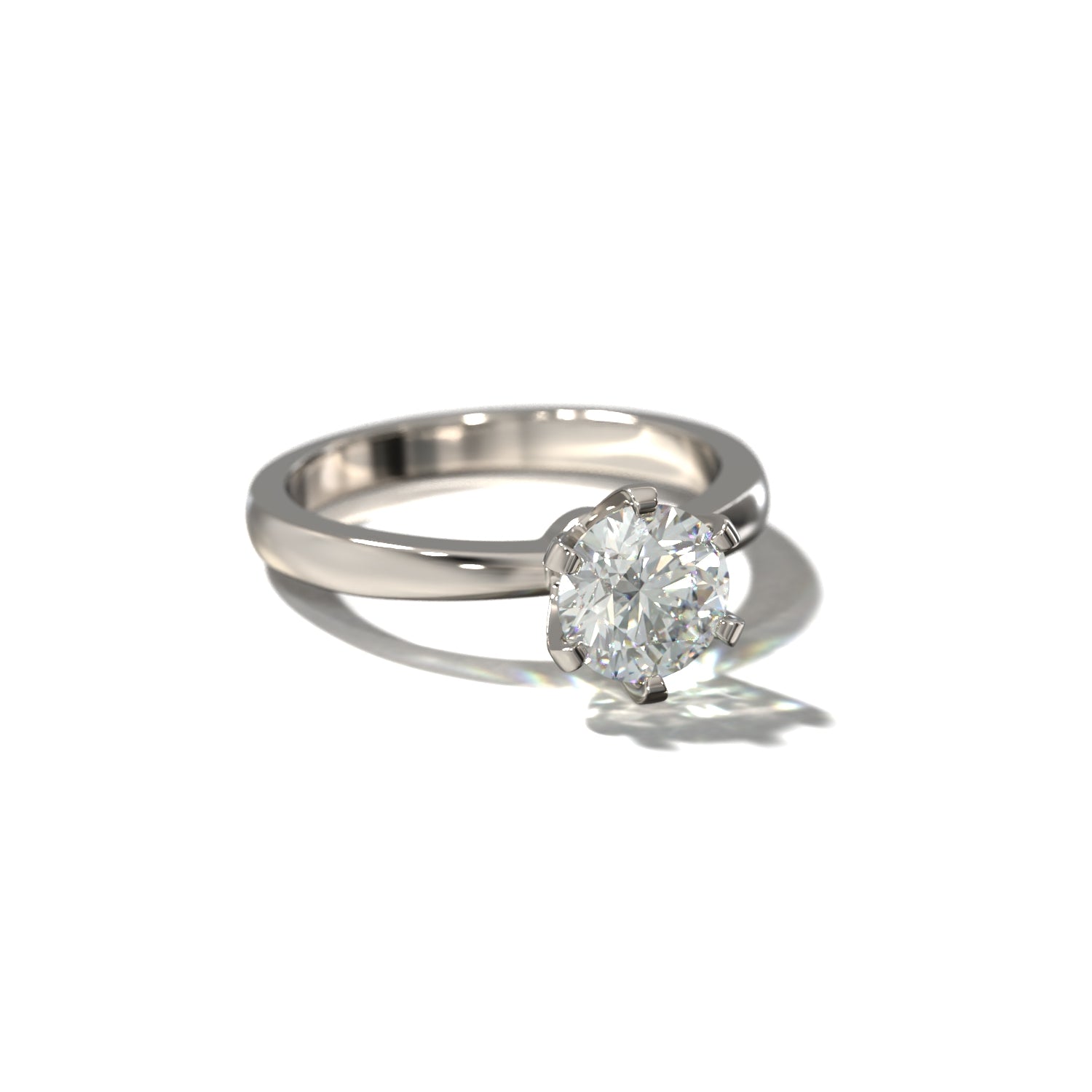 The Crown Solitaire | Forlovelsesring med lab grown diamant | Skarv