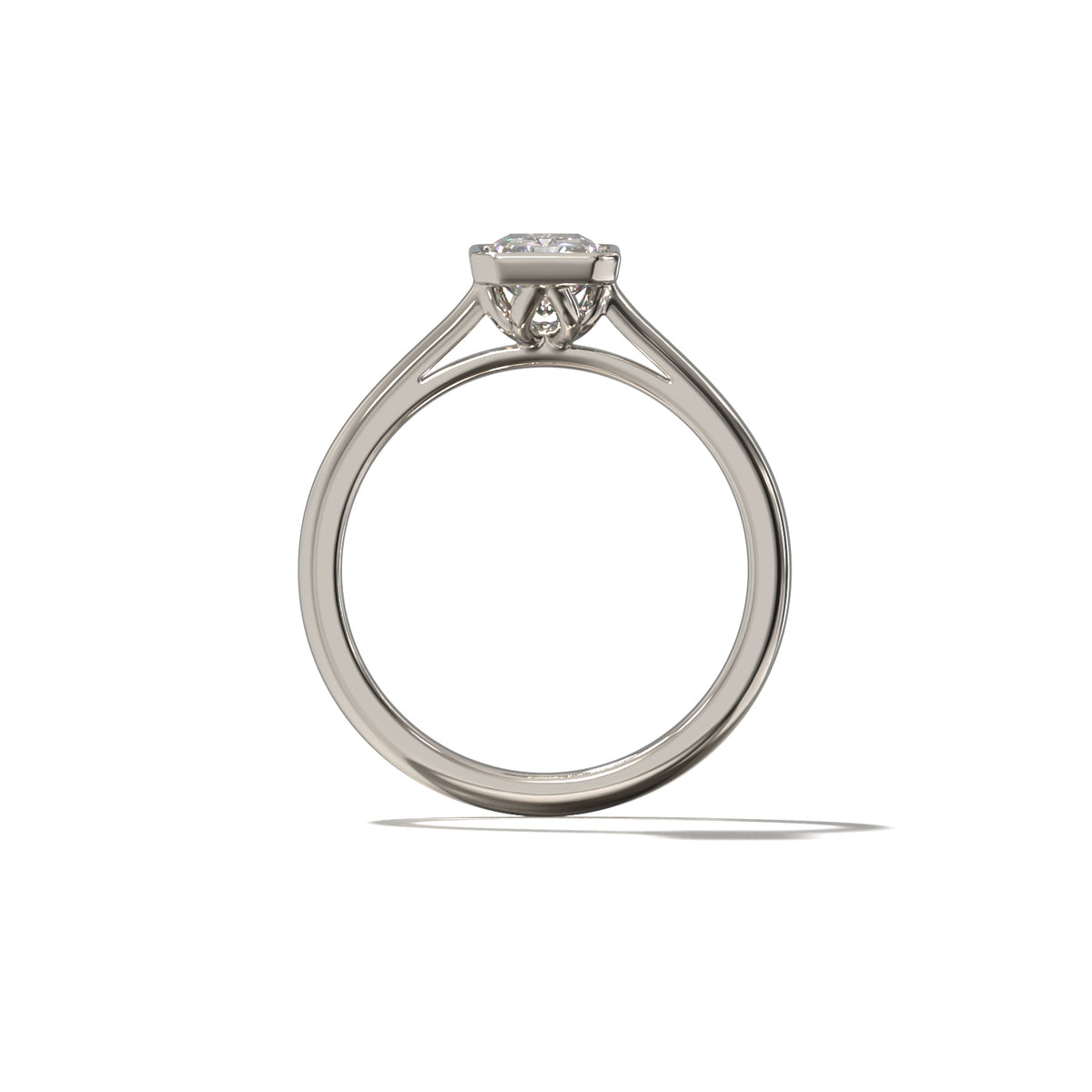 RADIANT TULIP BEZEL SOLITAIRE