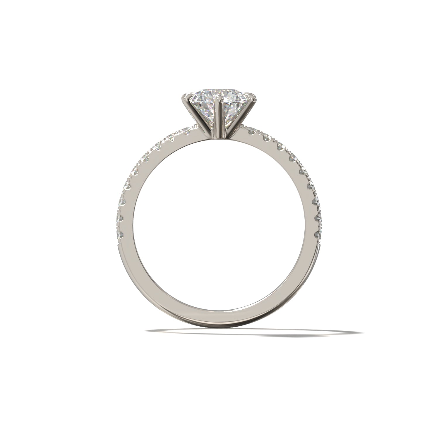 The Simple Pavé | Forlovelsesring med lab grown diamanter | Skarv
