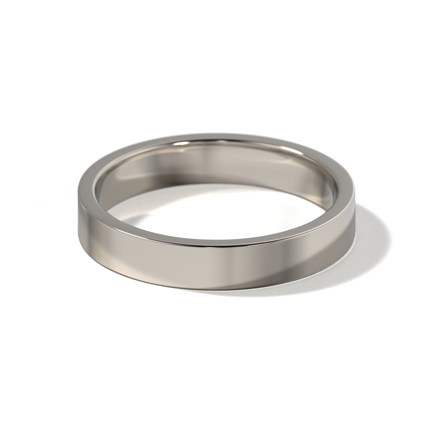 HIS CONTEMPORARY WEDDING BAND - 4MM