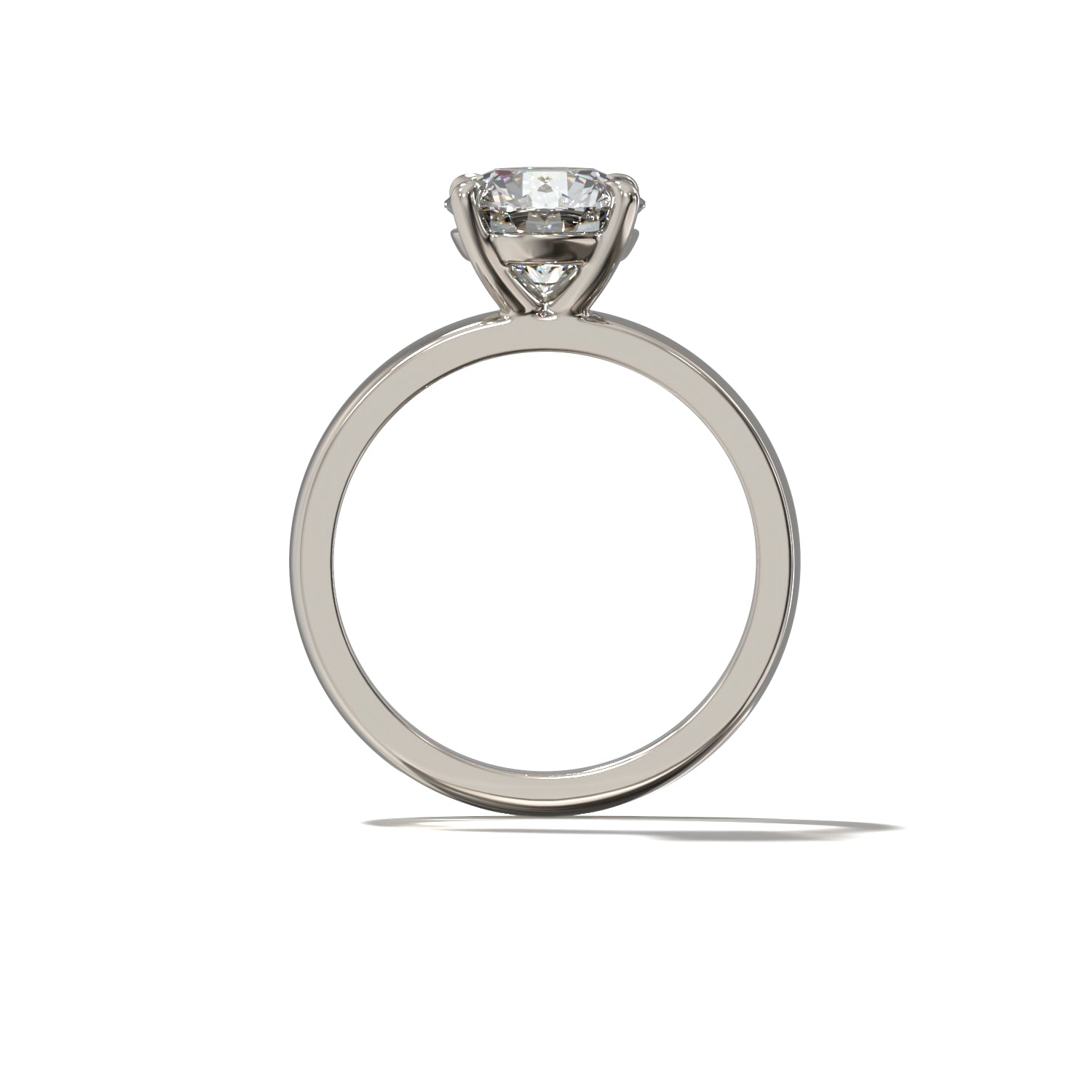 ROUND CIGAR BAND SOLITAIRE