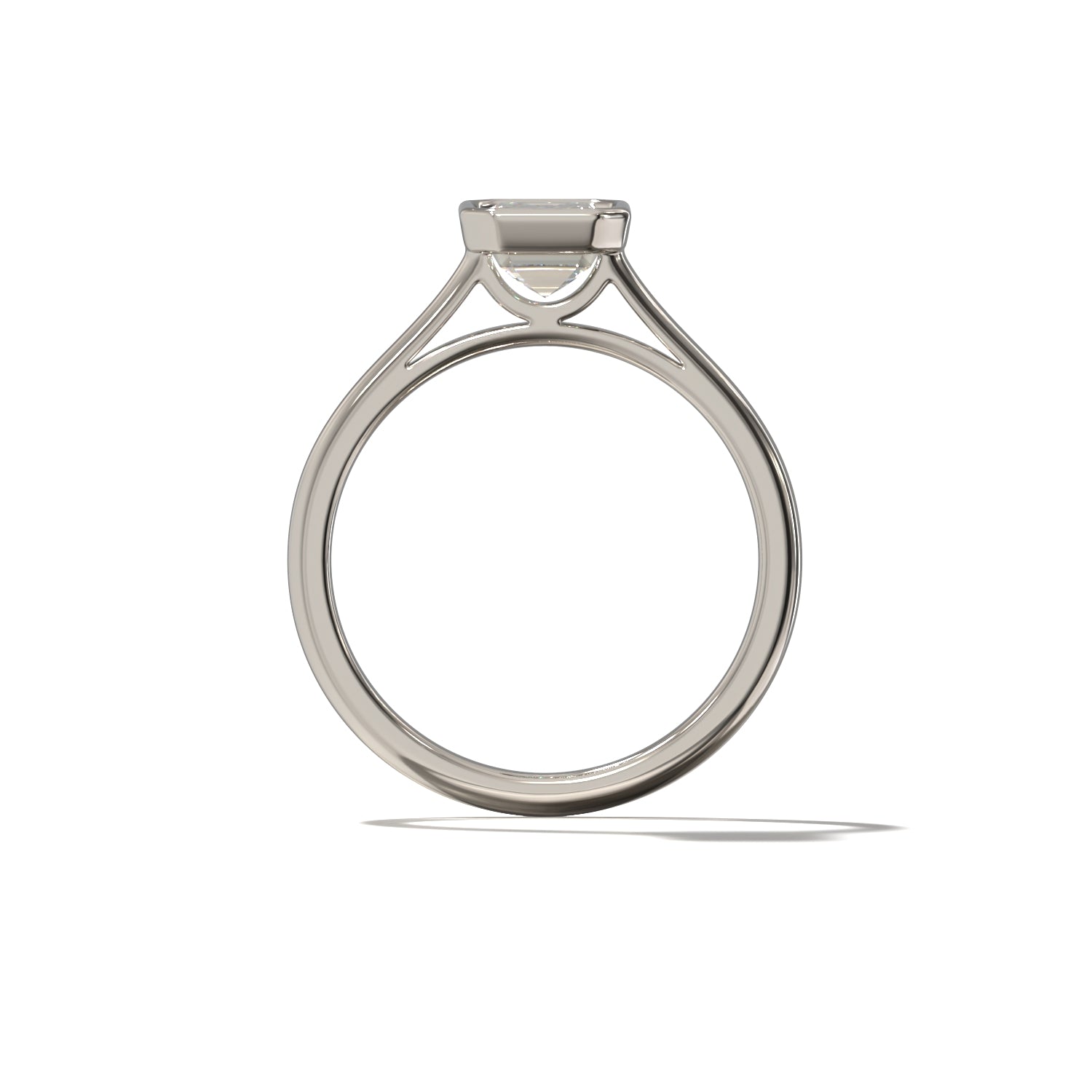 EMERALD BEZEL SOLITAIRE