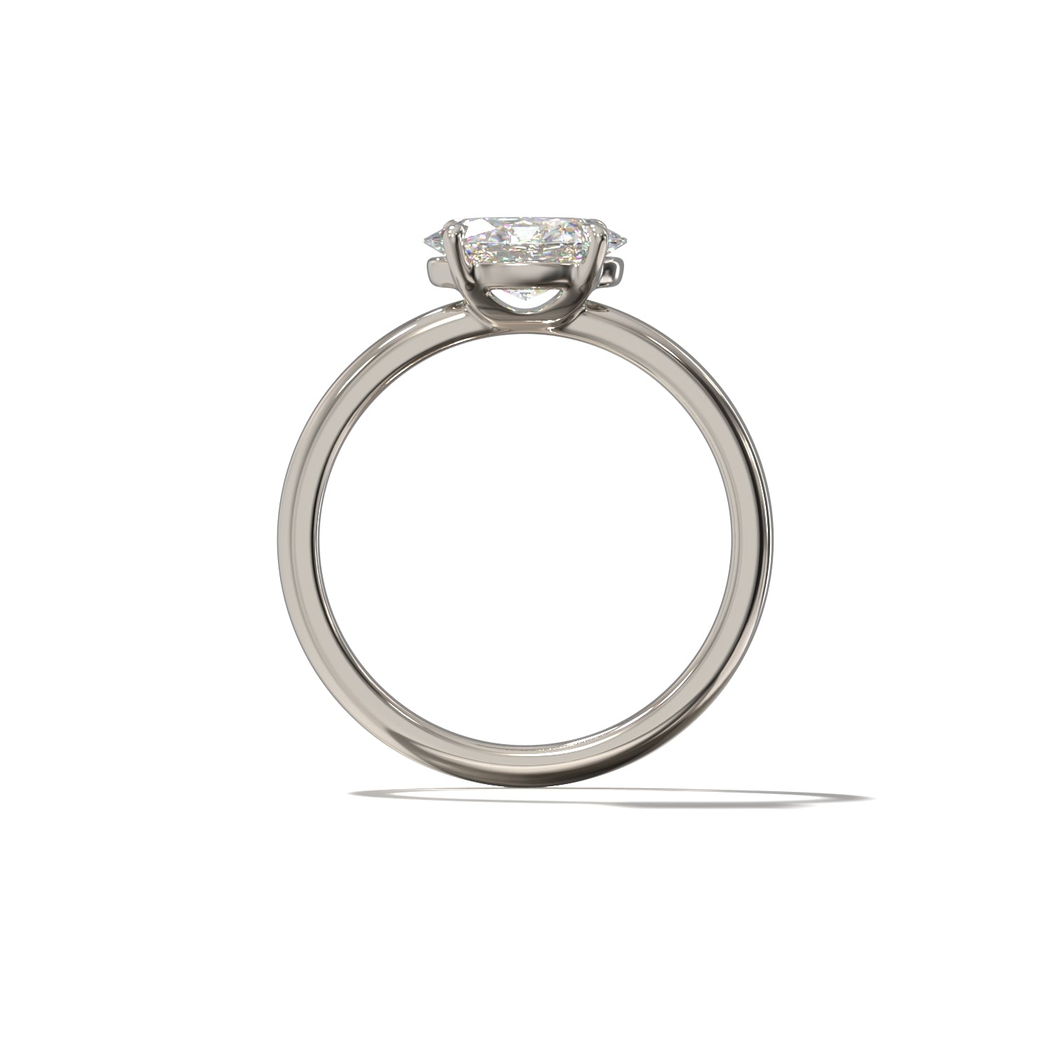 OVAL EAST WEST SOLITAIRE