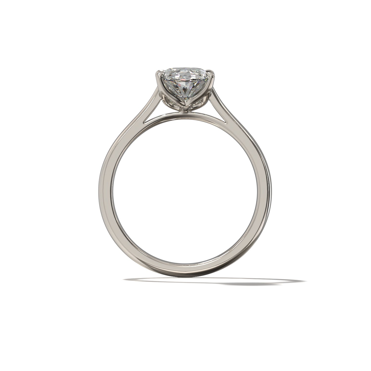 OVAL TULIP CATHEDRAL SOLITAIRE