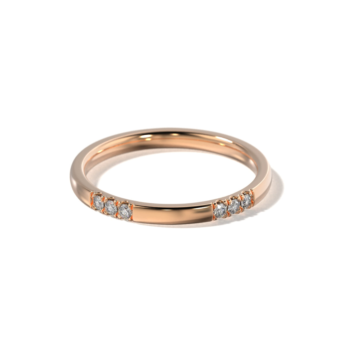 HER CLUSTER SET WEDDING BAND