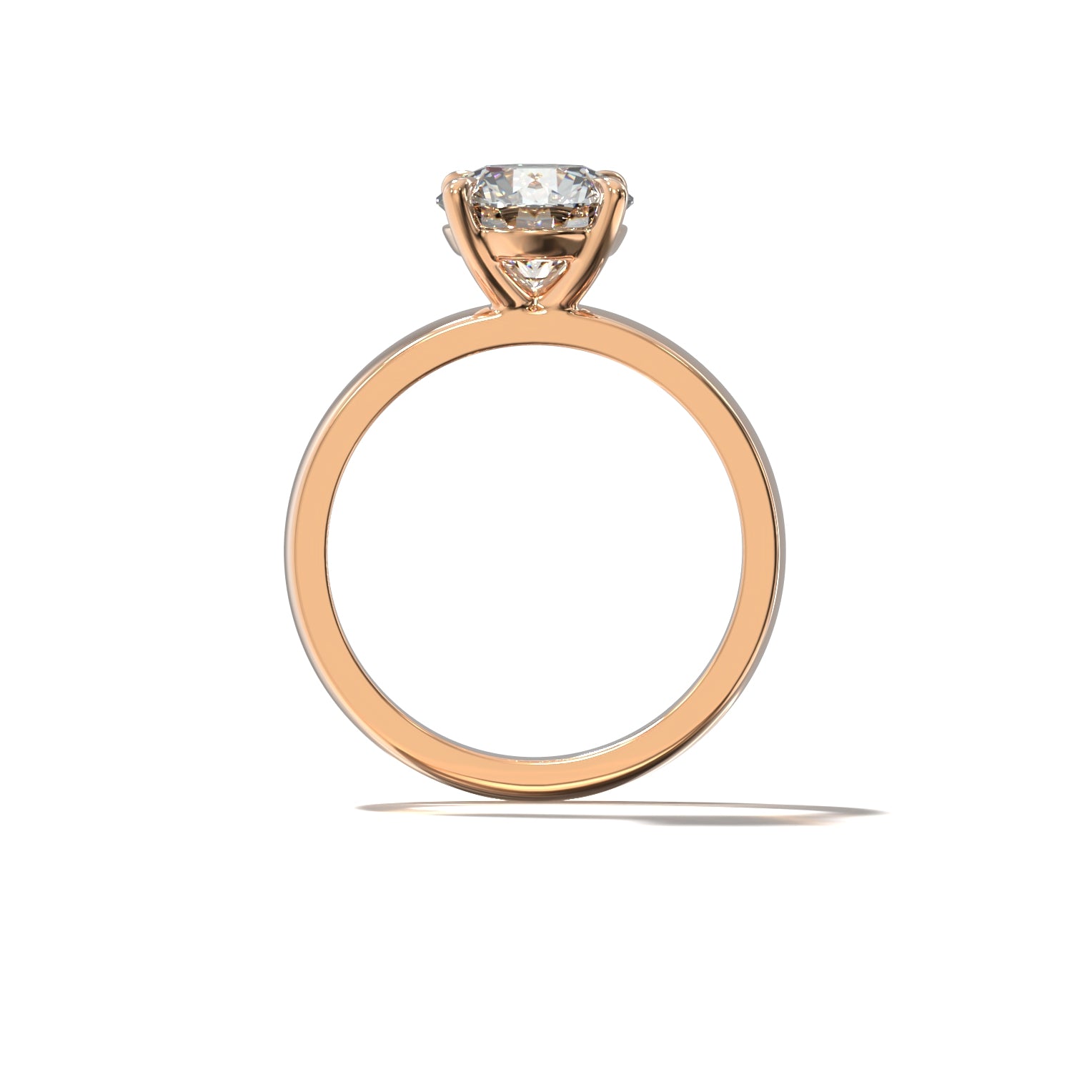 ROUND CIGAR BAND SOLITAIRE