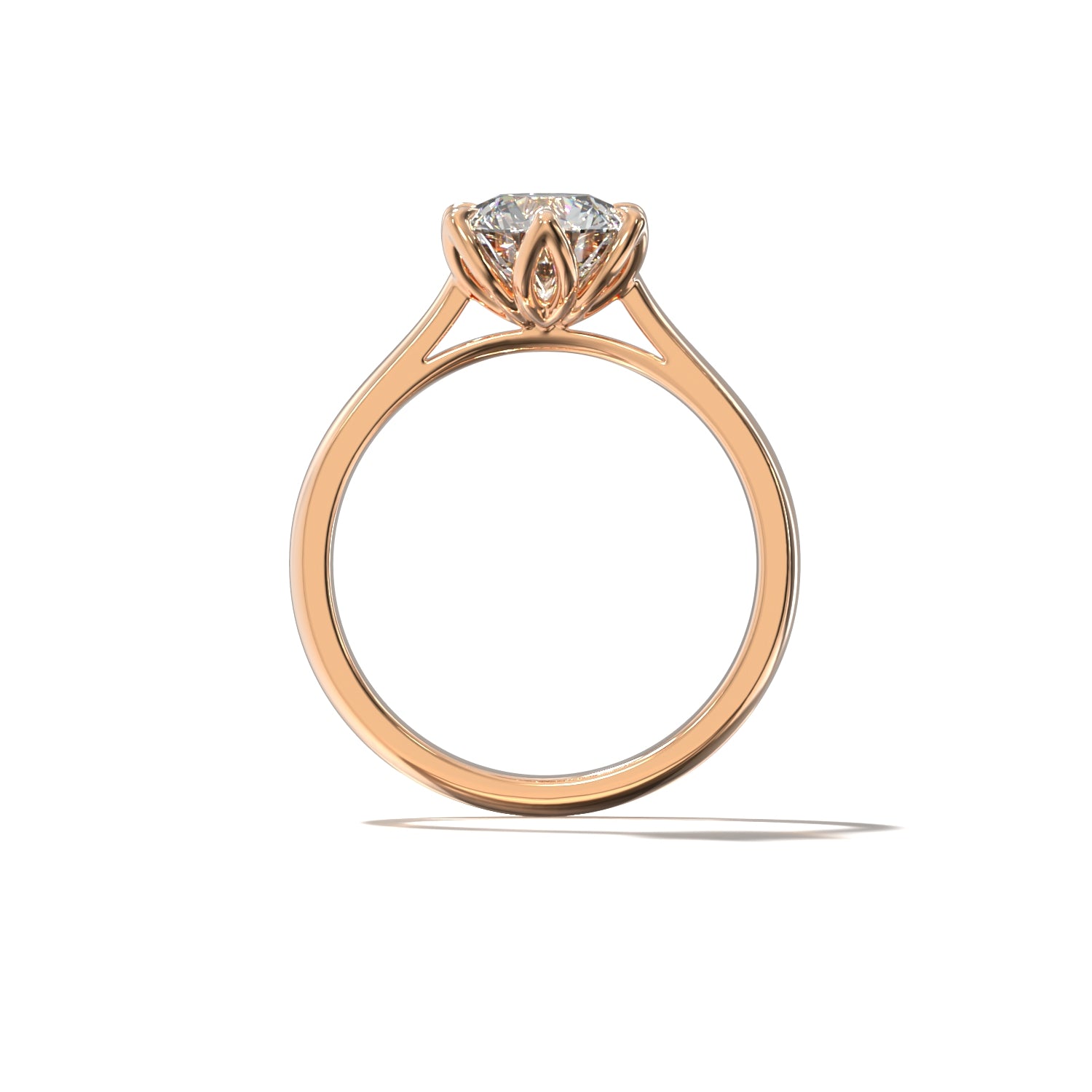 ROUND TULIP CATHEDRAL SOLITAIRE