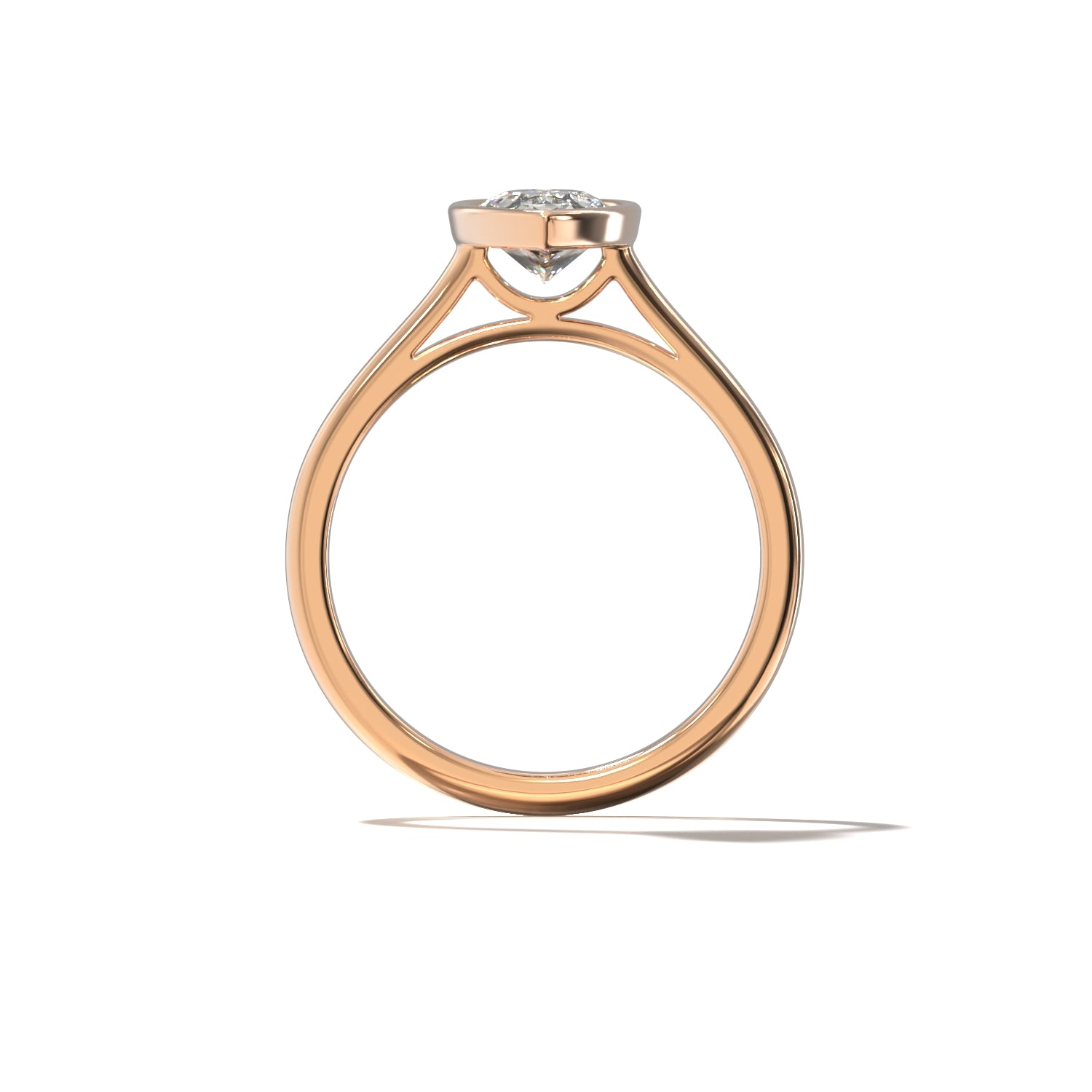 PEAR BEZEL SOLITAIRE