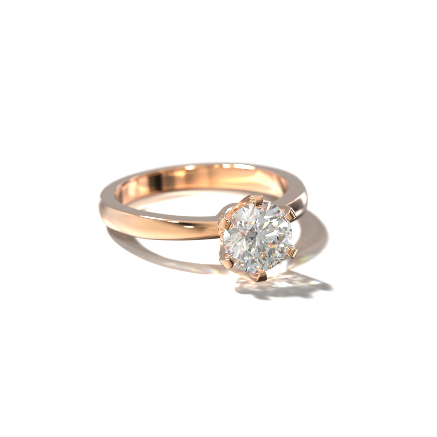 The Crown Solitaire | Forlovelsesring med lab grown diamant | Skarv