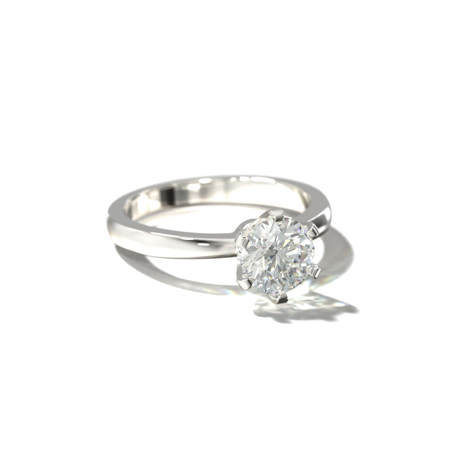 The Crown Solitaire | Forlovelsesring med lab grown diamant | Skarv