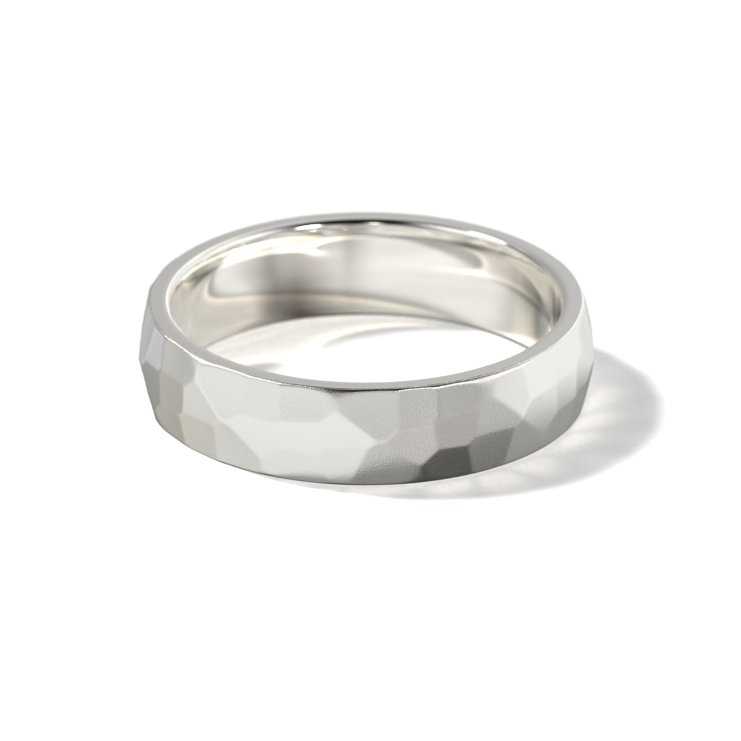 HIS HAMMERED WEDDING BAND