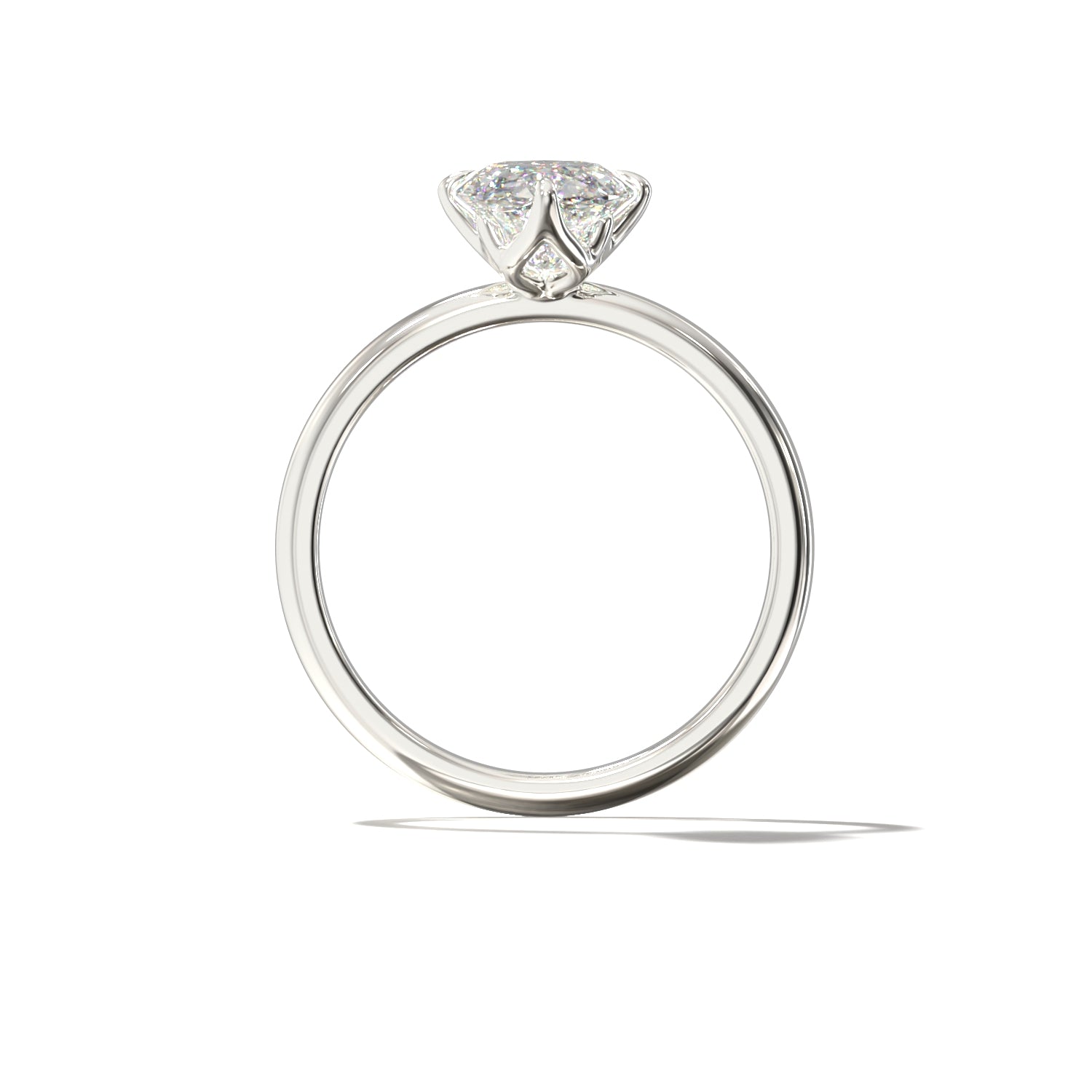 Oval Tulip North South Solitaire | Forlovelsesring | Lab Grown | Skarv