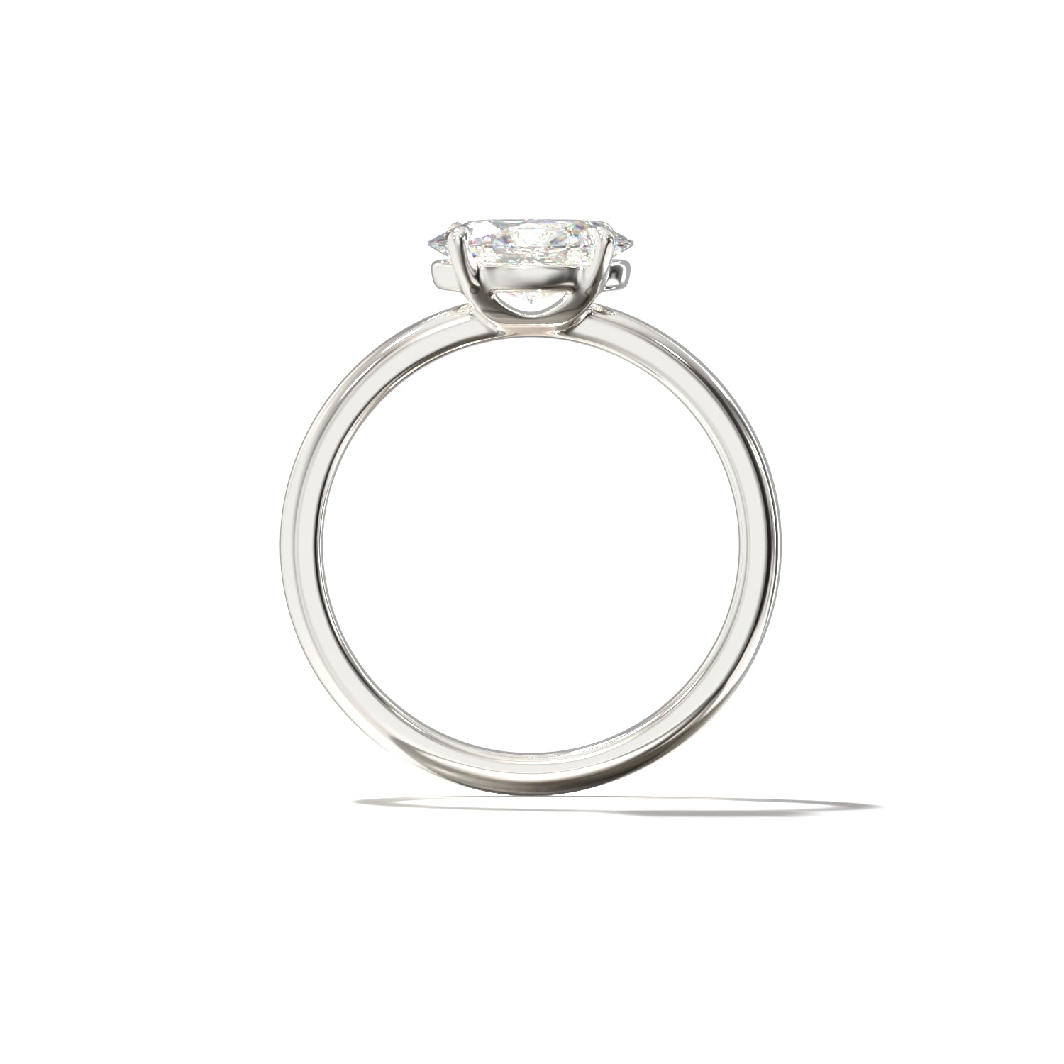 OVAL EAST WEST SOLITAIRE