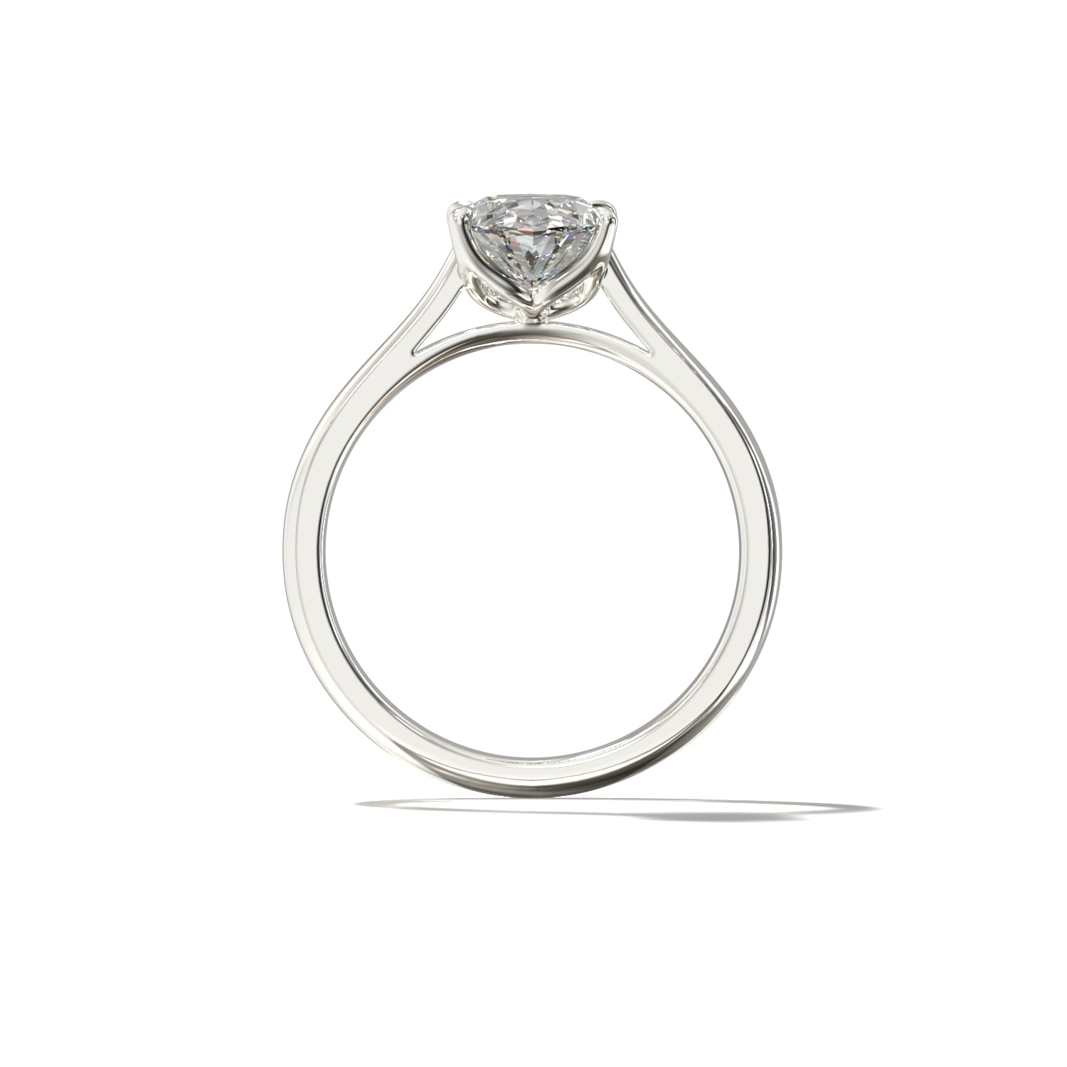 OVAL TULIP CATHEDRAL SOLITAIRE