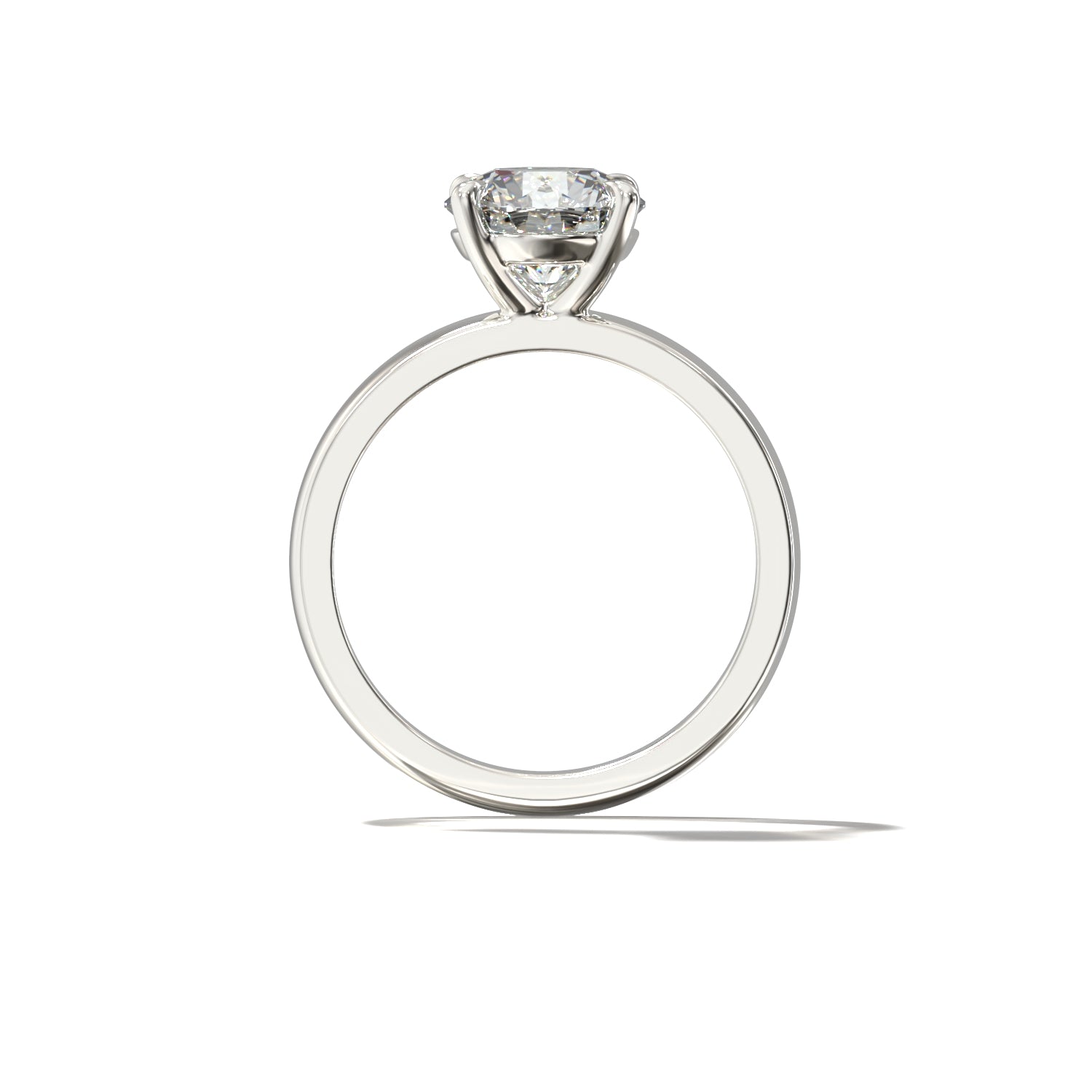 ROUND CIGAR BAND SOLITAIRE