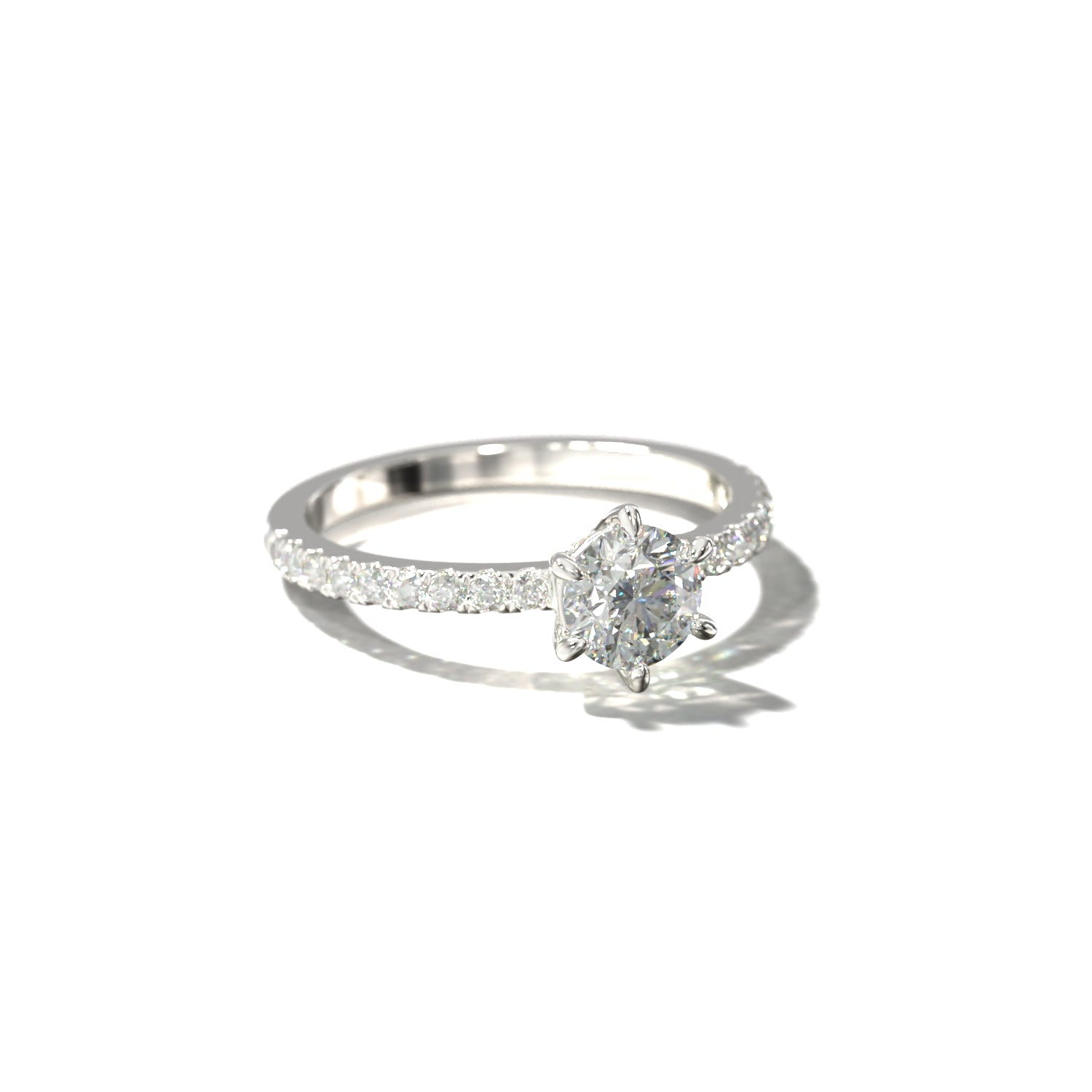 The Timeless Pavé | Forlovelsesring med lab grown diamanter | Skarv