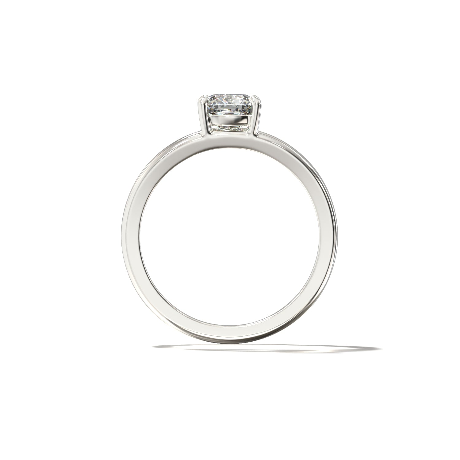 SPLIT SHANK CUSHION SOLITAIRE
