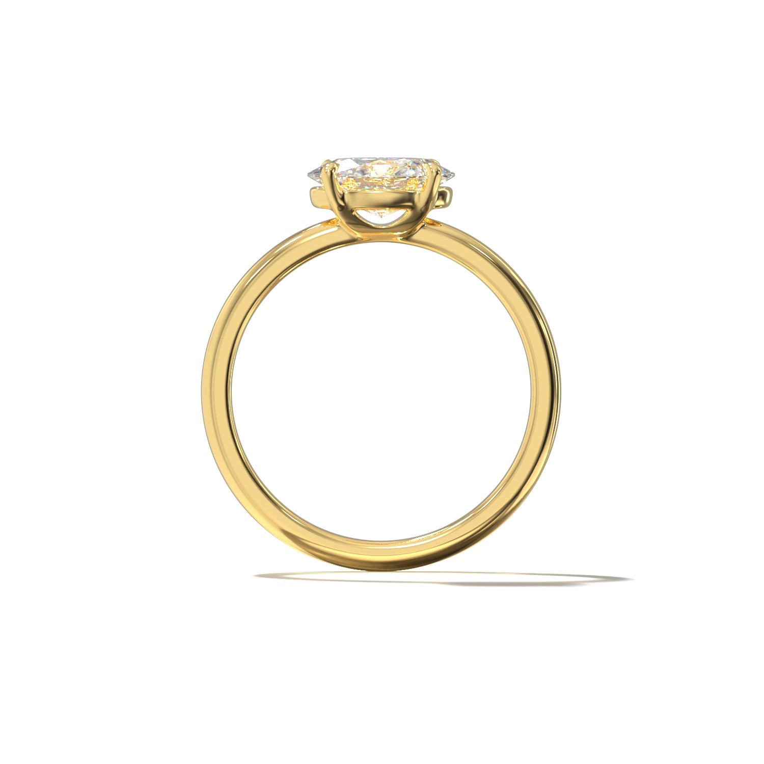 OVAL EAST WEST SOLITAIRE