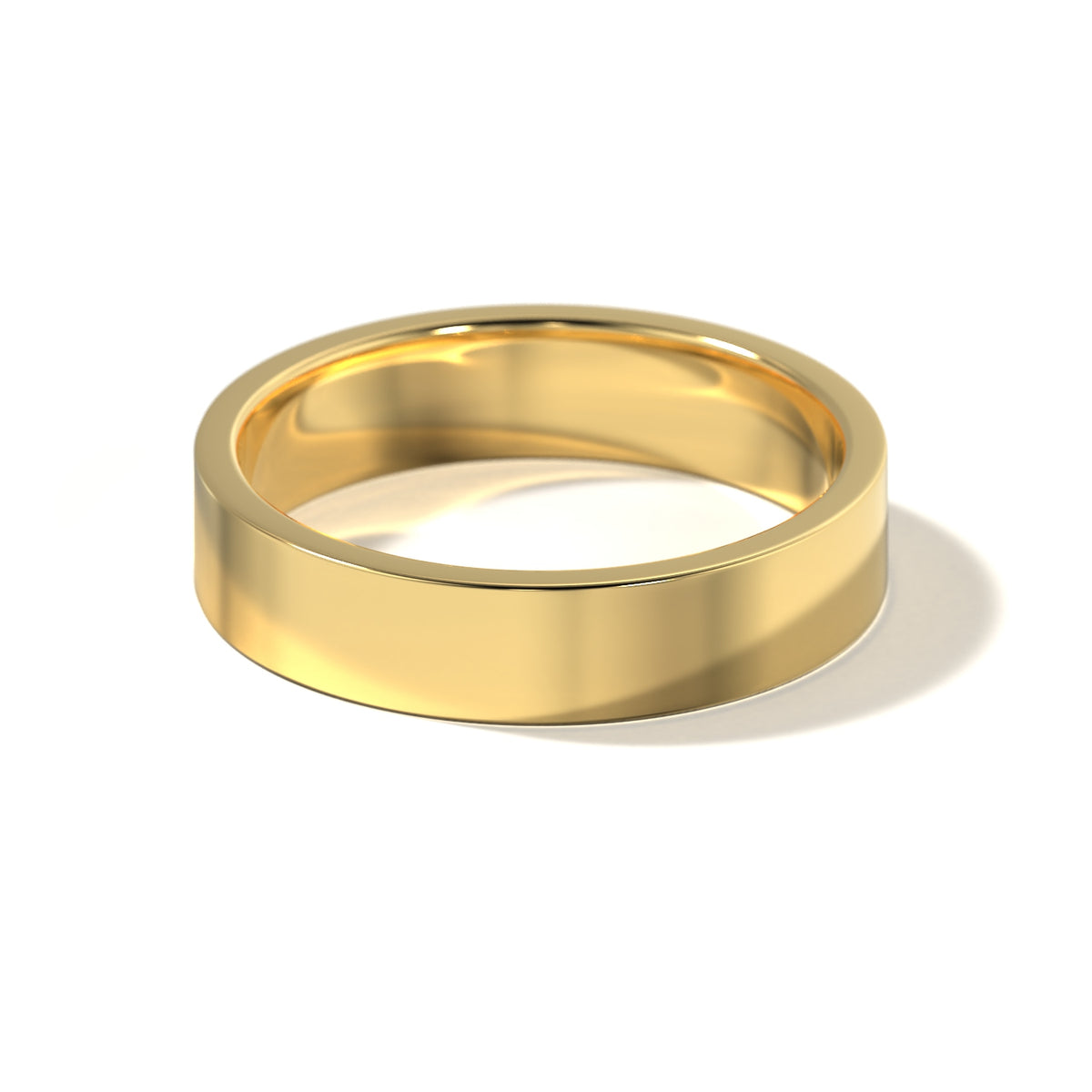 HIS CONTEMPORARY WEDDING BAND - 5MM