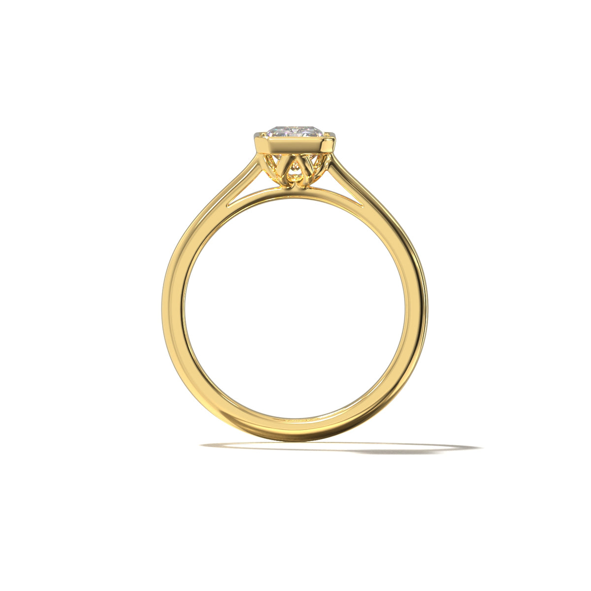RADIANT TULIP BEZEL SOLITAIRE
