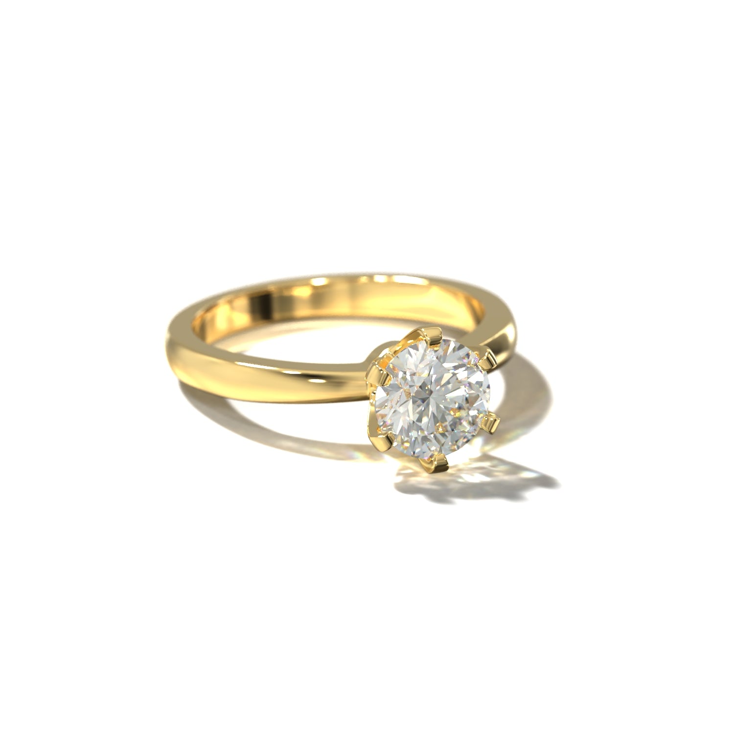 The Crown Solitaire | Forlovelsesring med lab grown diamant | Skarv