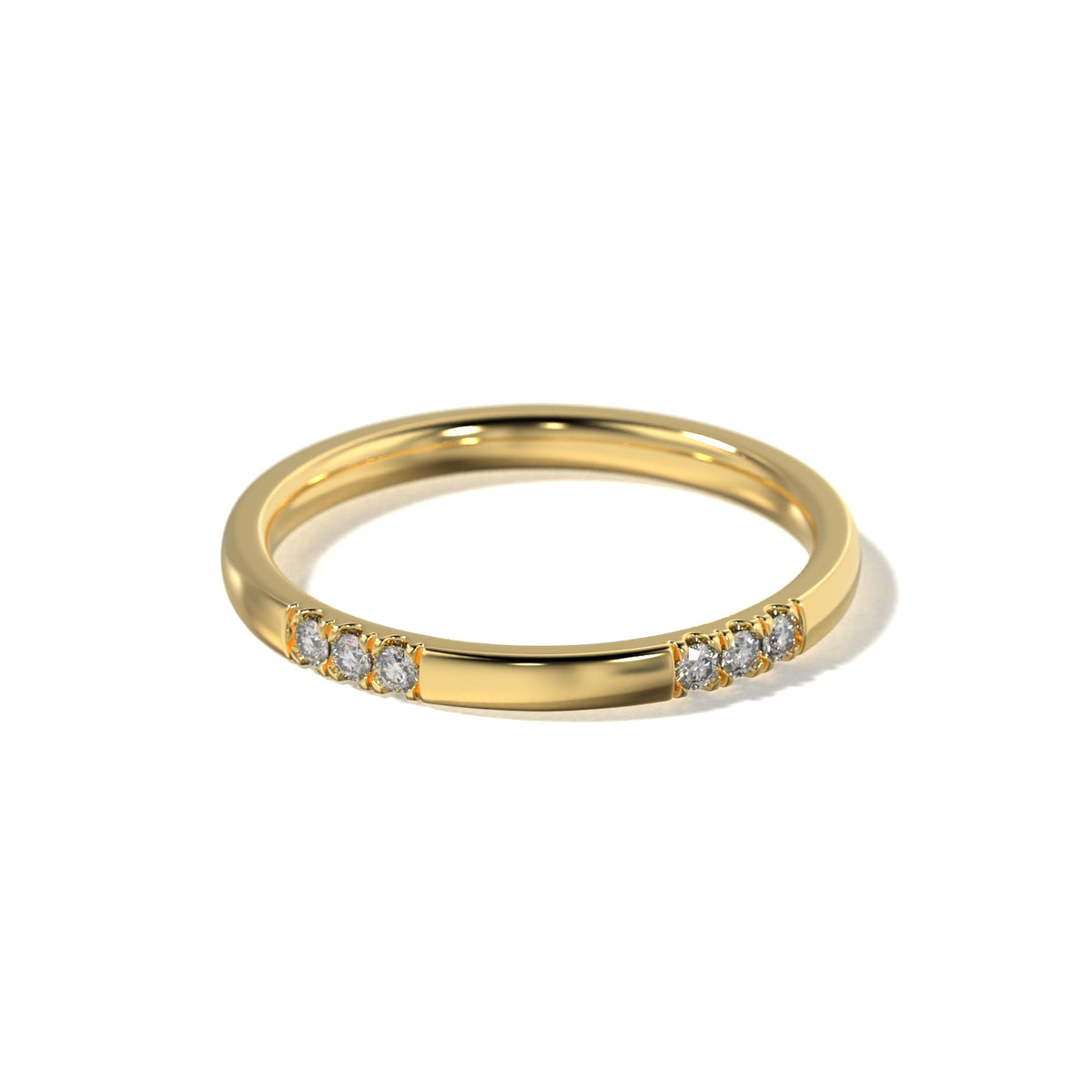 HER CLUSTER SET WEDDING BAND