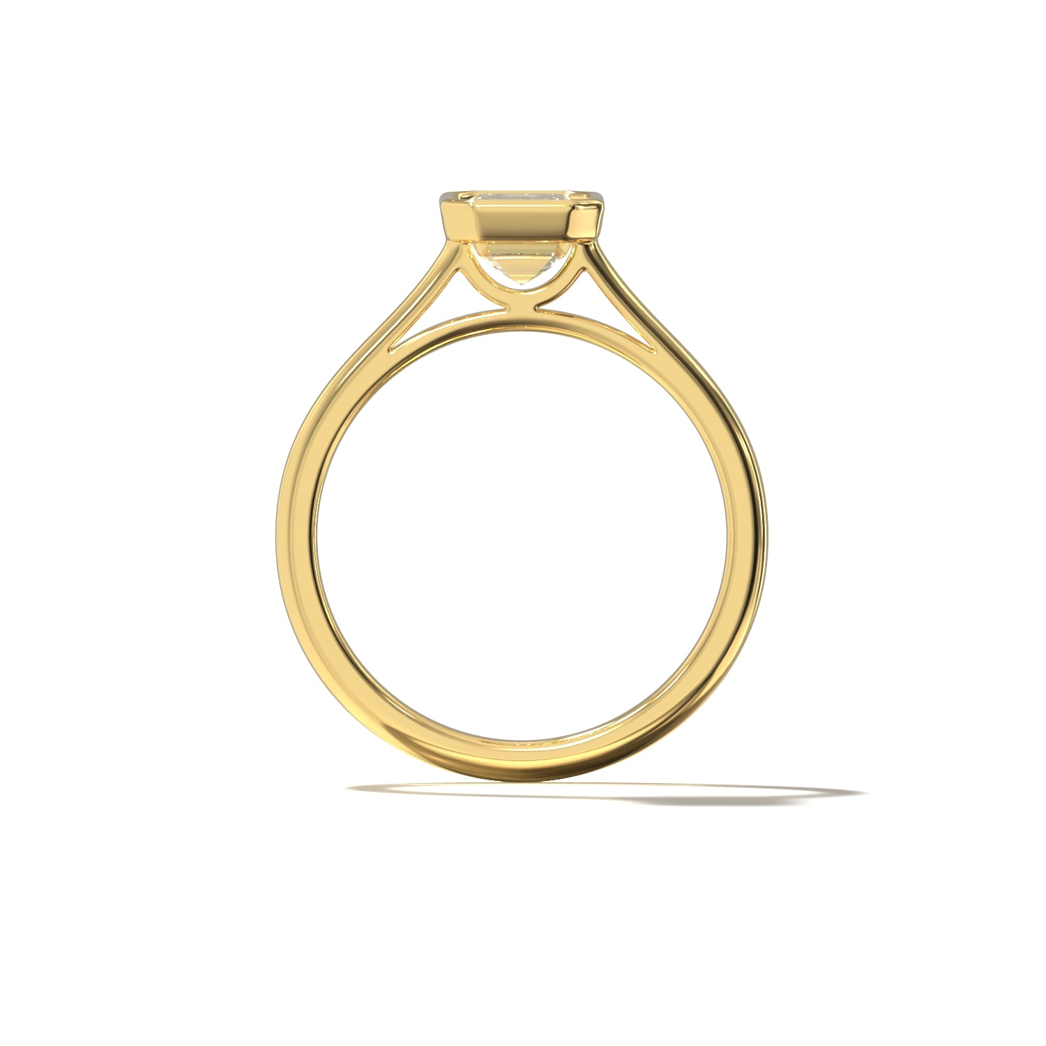 EMERALD BEZEL SOLITAIRE