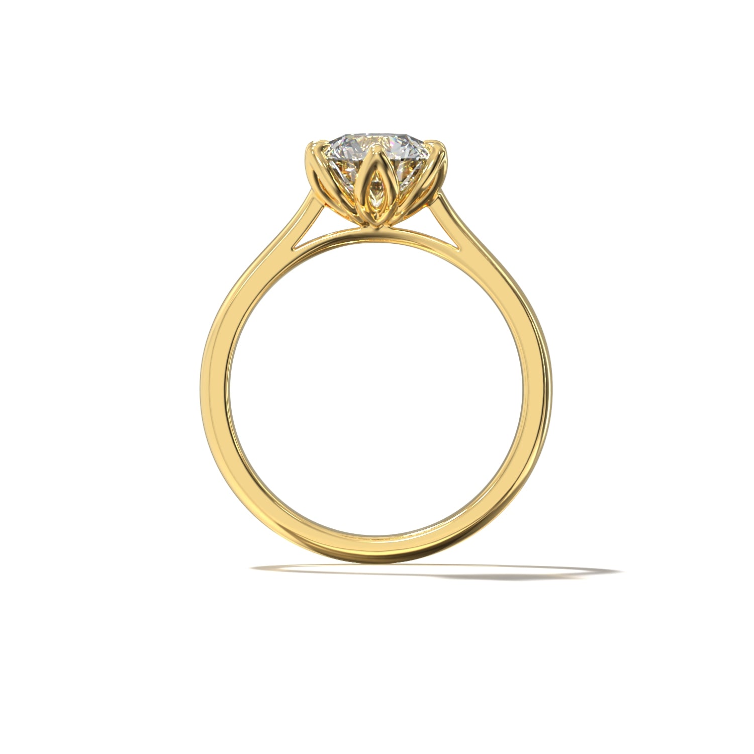 ROUND TULIP CATHEDRAL SOLITAIRE