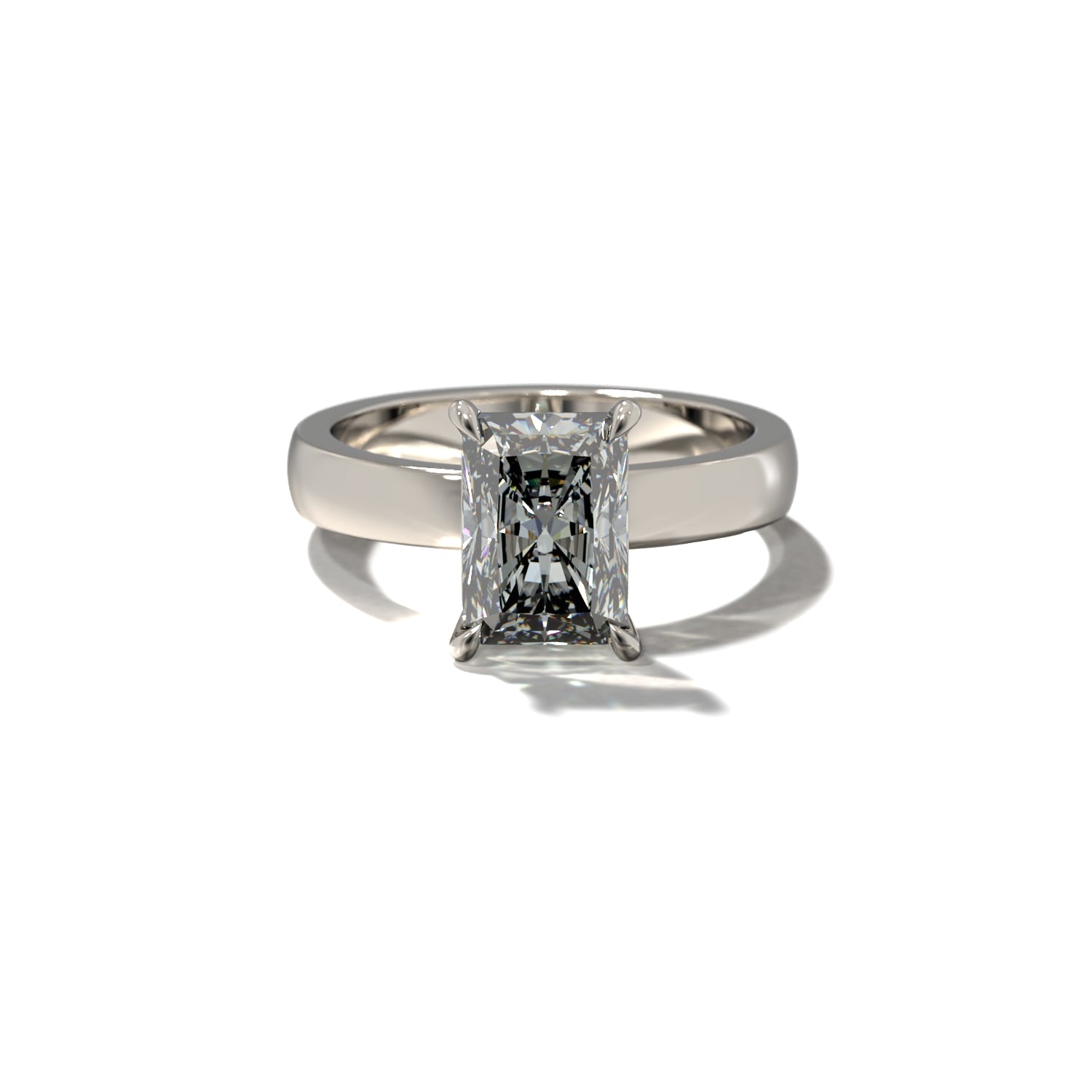 RADIANT CIGAR BAND SOLITAIRE