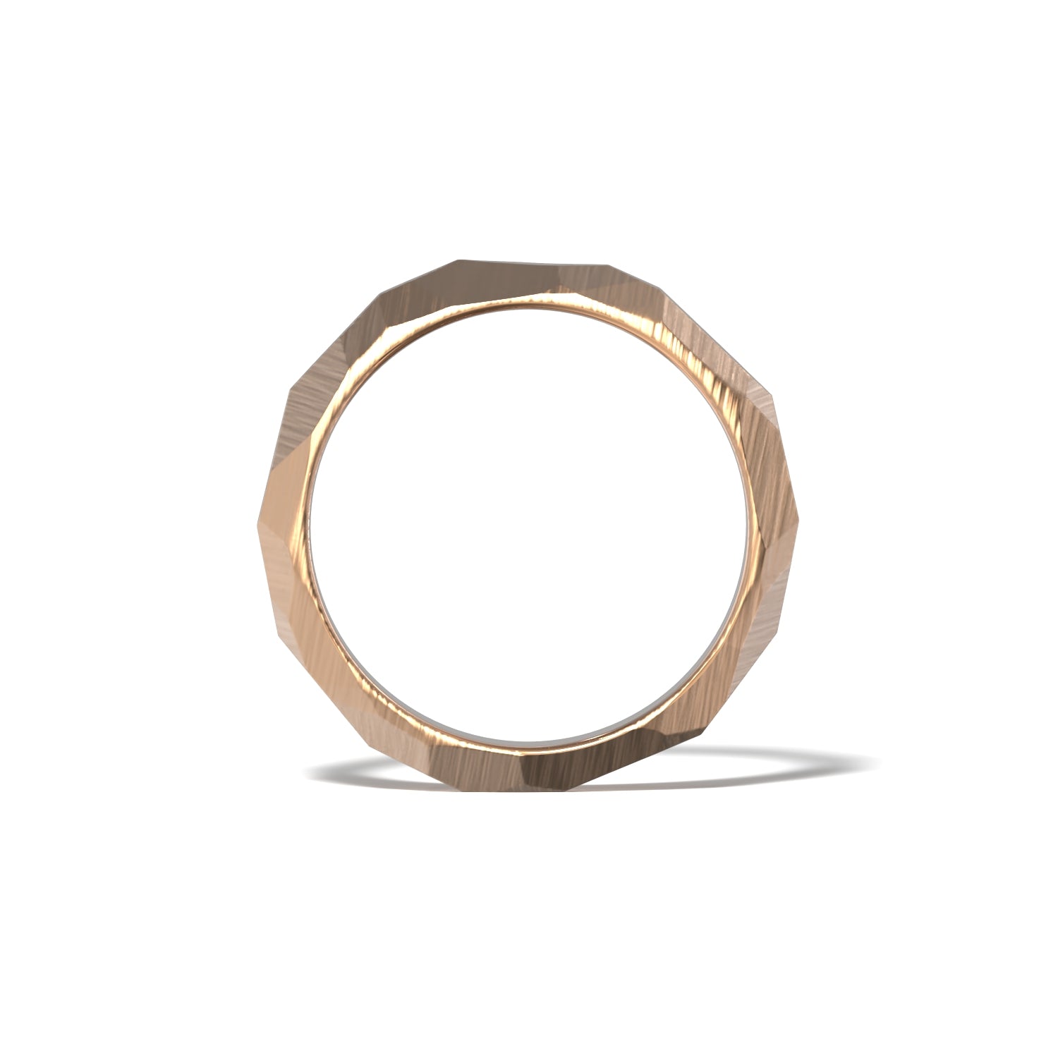 HIS FACETED WEDDING BAND