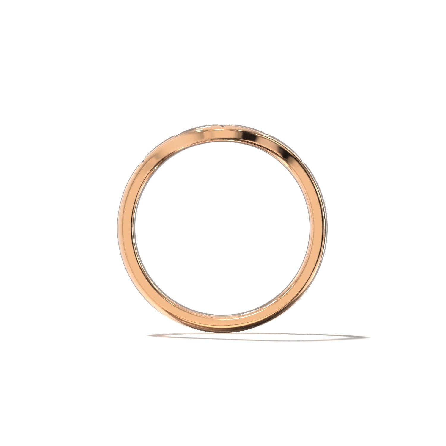 HER STAR SET CONTOUR WEDDING BAND