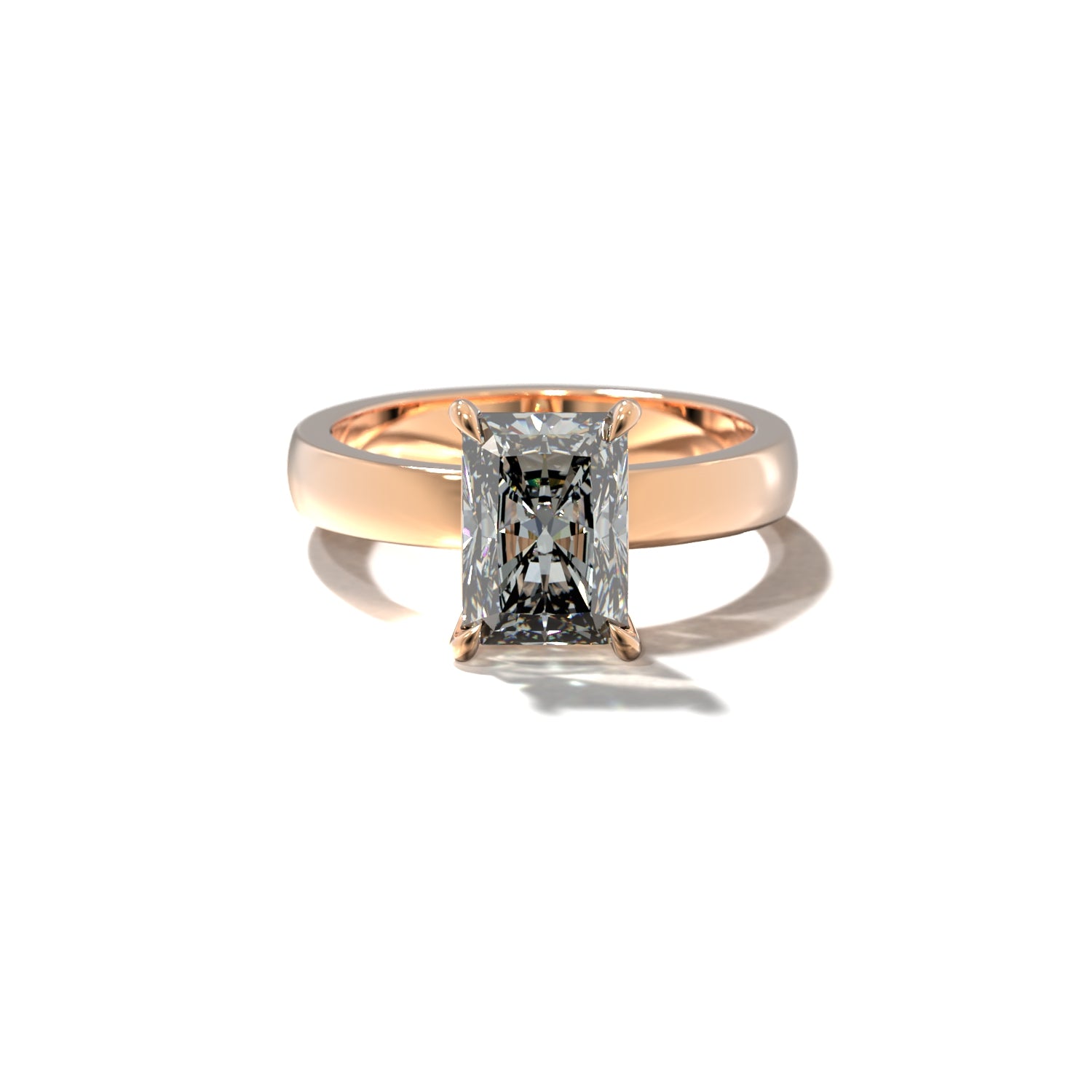 RADIANT CIGAR BAND SOLITAIRE