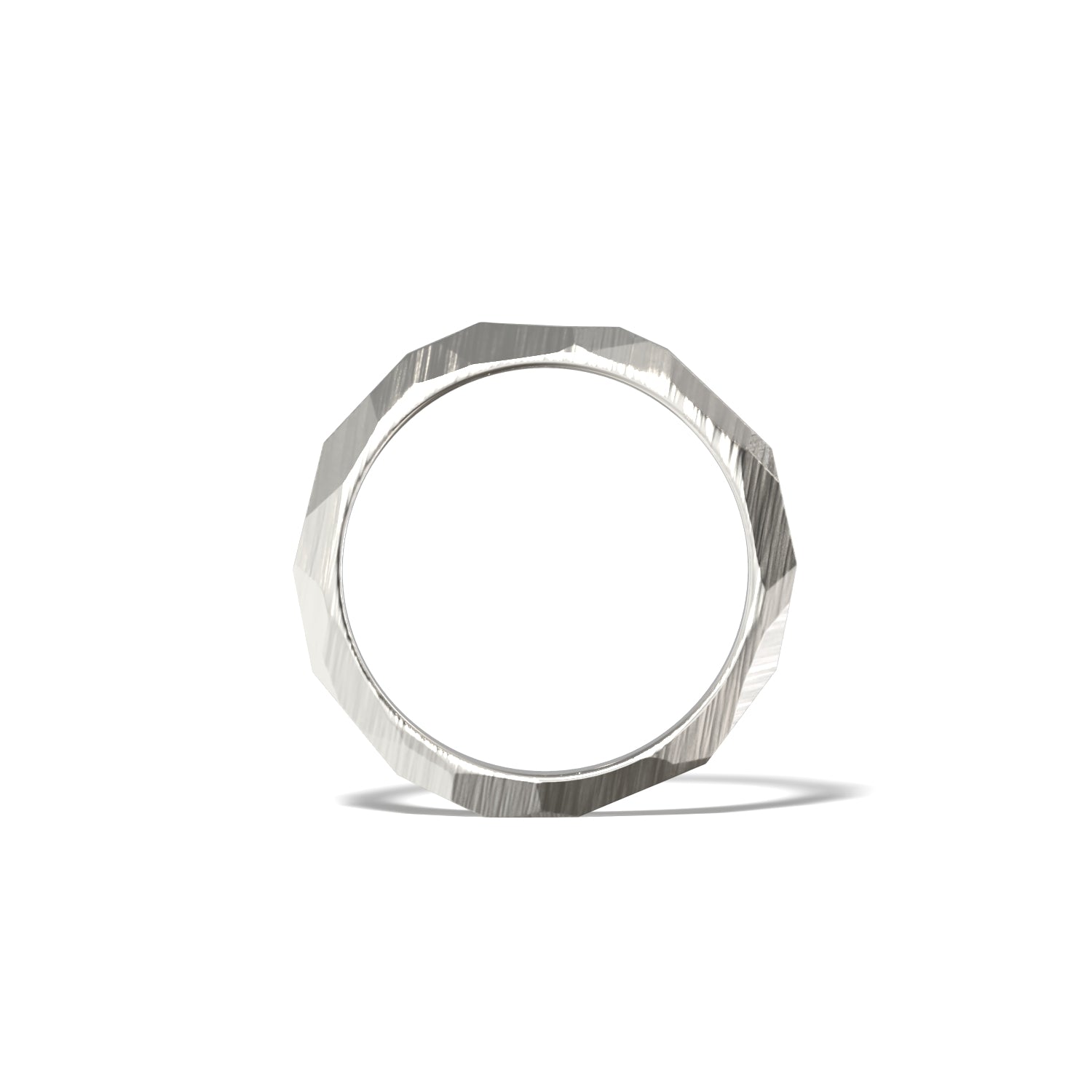 HER FACETED WEDDING BAND
