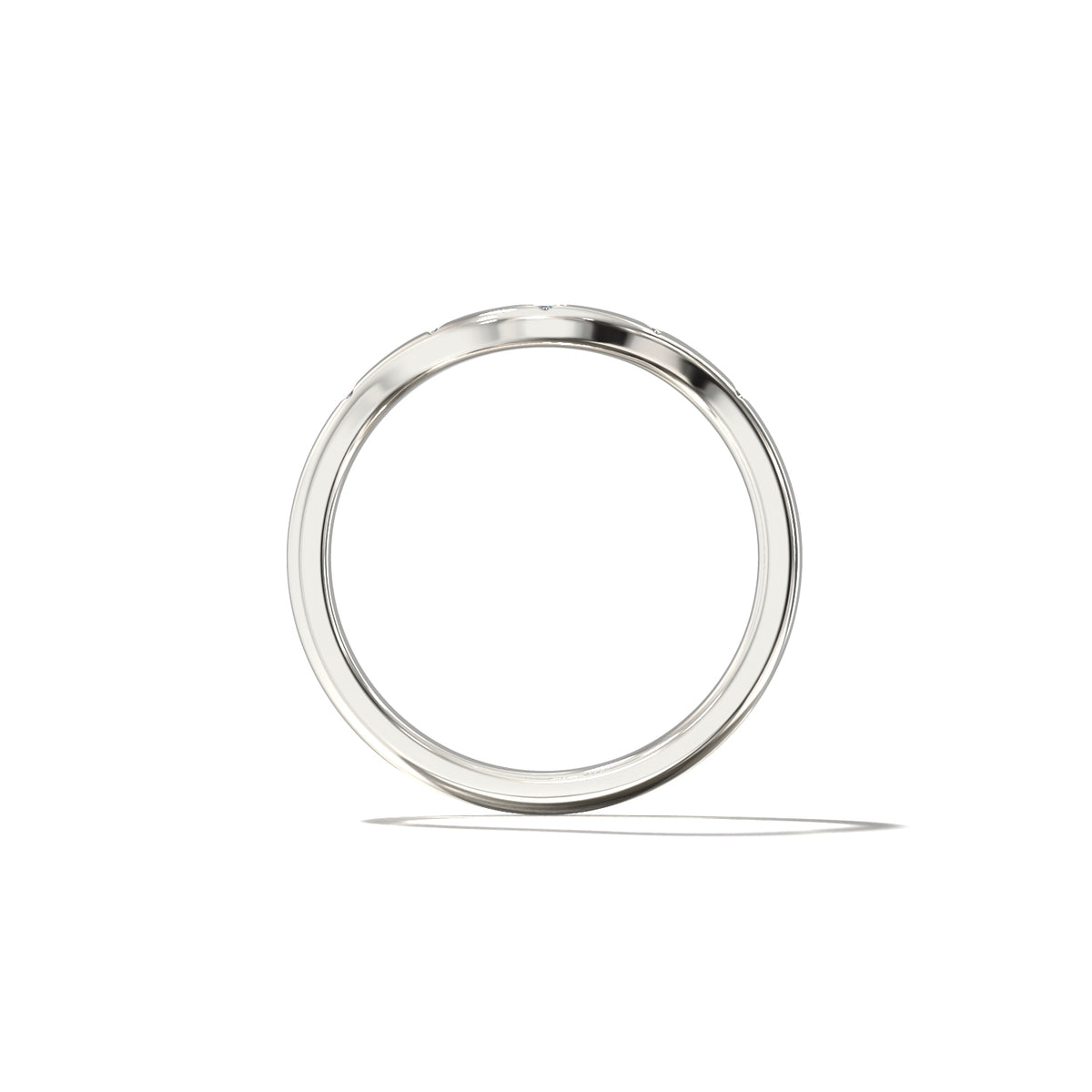 HER STAR SET CONTOUR WEDDING BAND