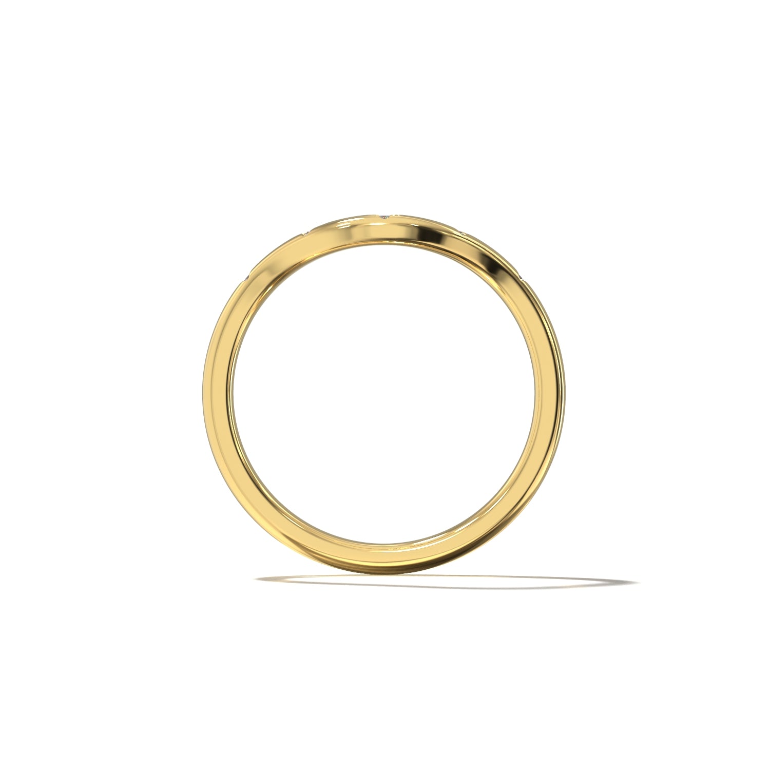 HER STAR SET CONTOUR WEDDING BAND