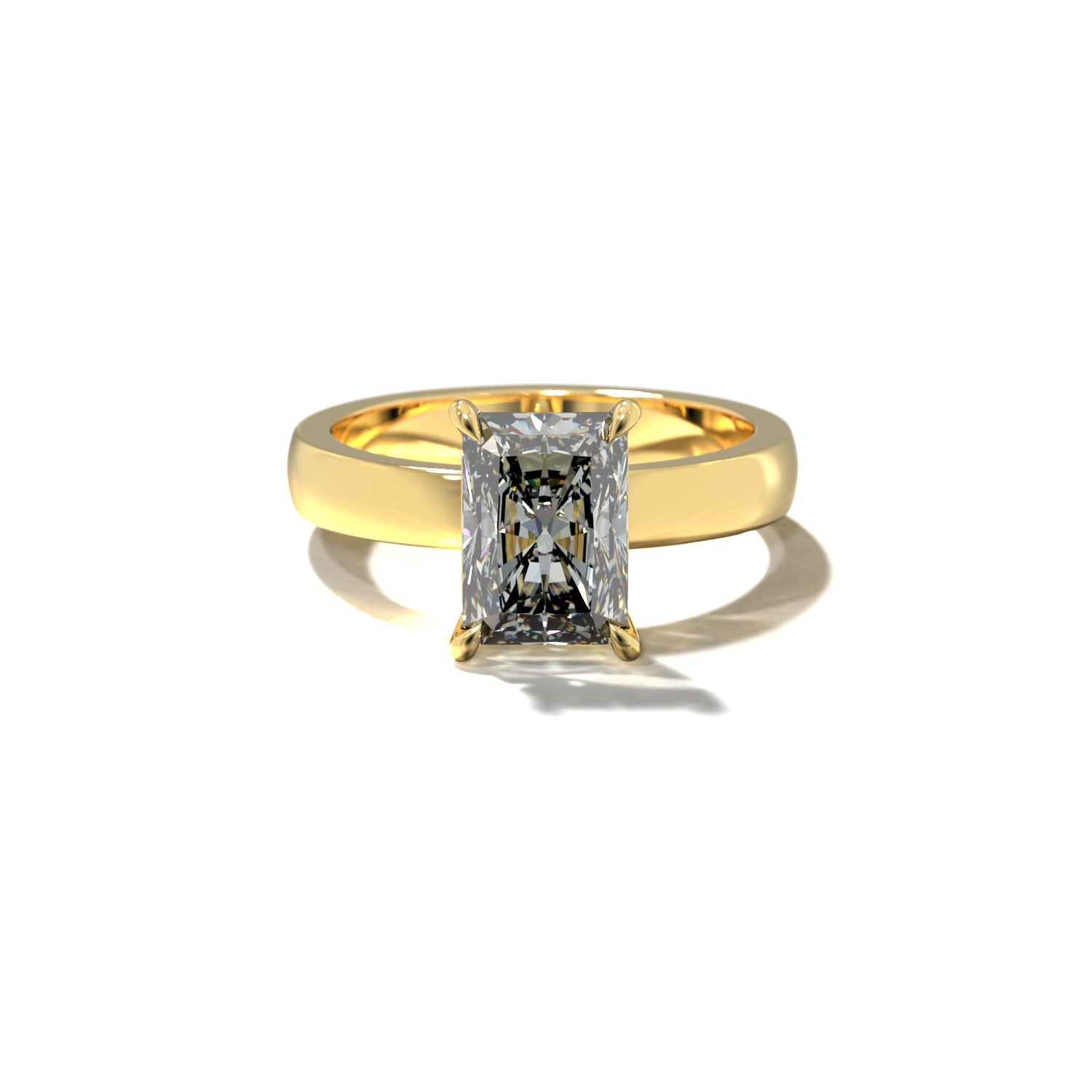 RADIANT CIGAR BAND SOLITAIRE