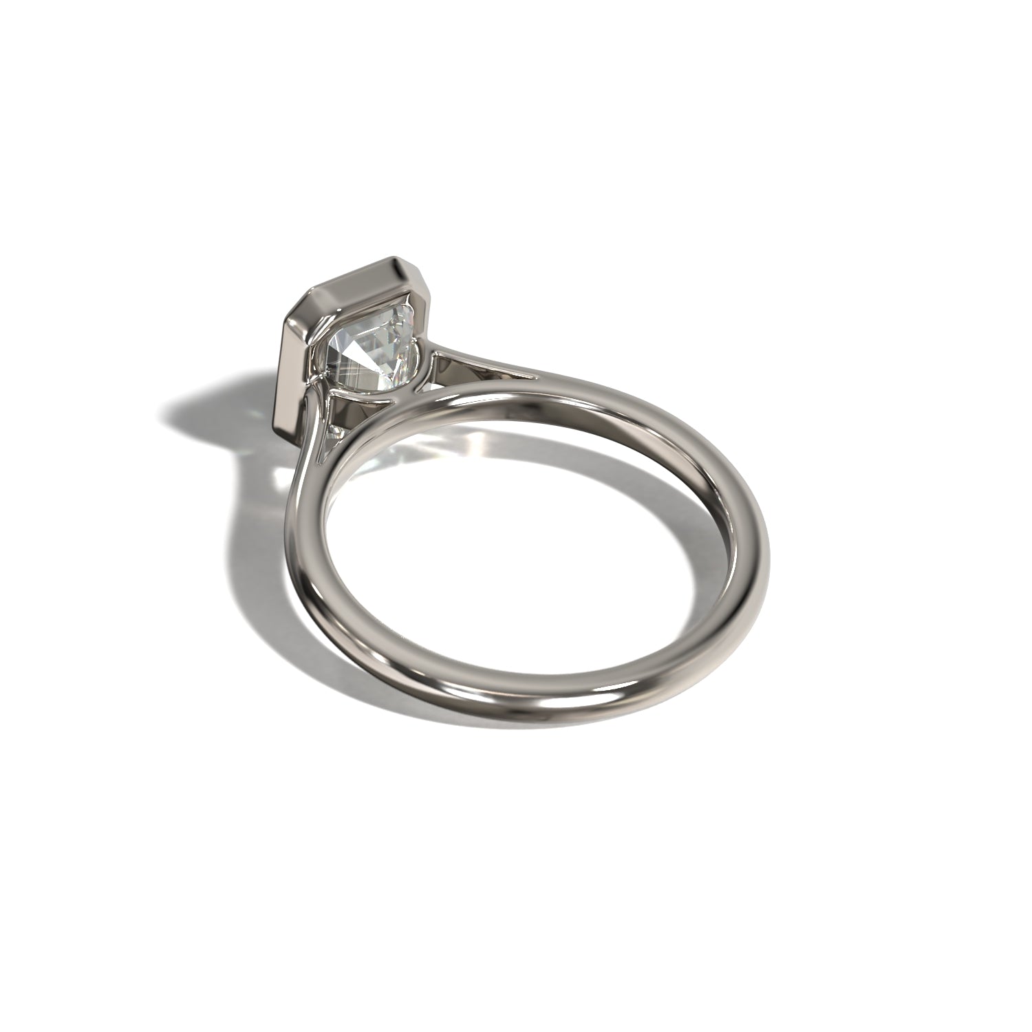 EMERALD BEZEL SOLITAIRE