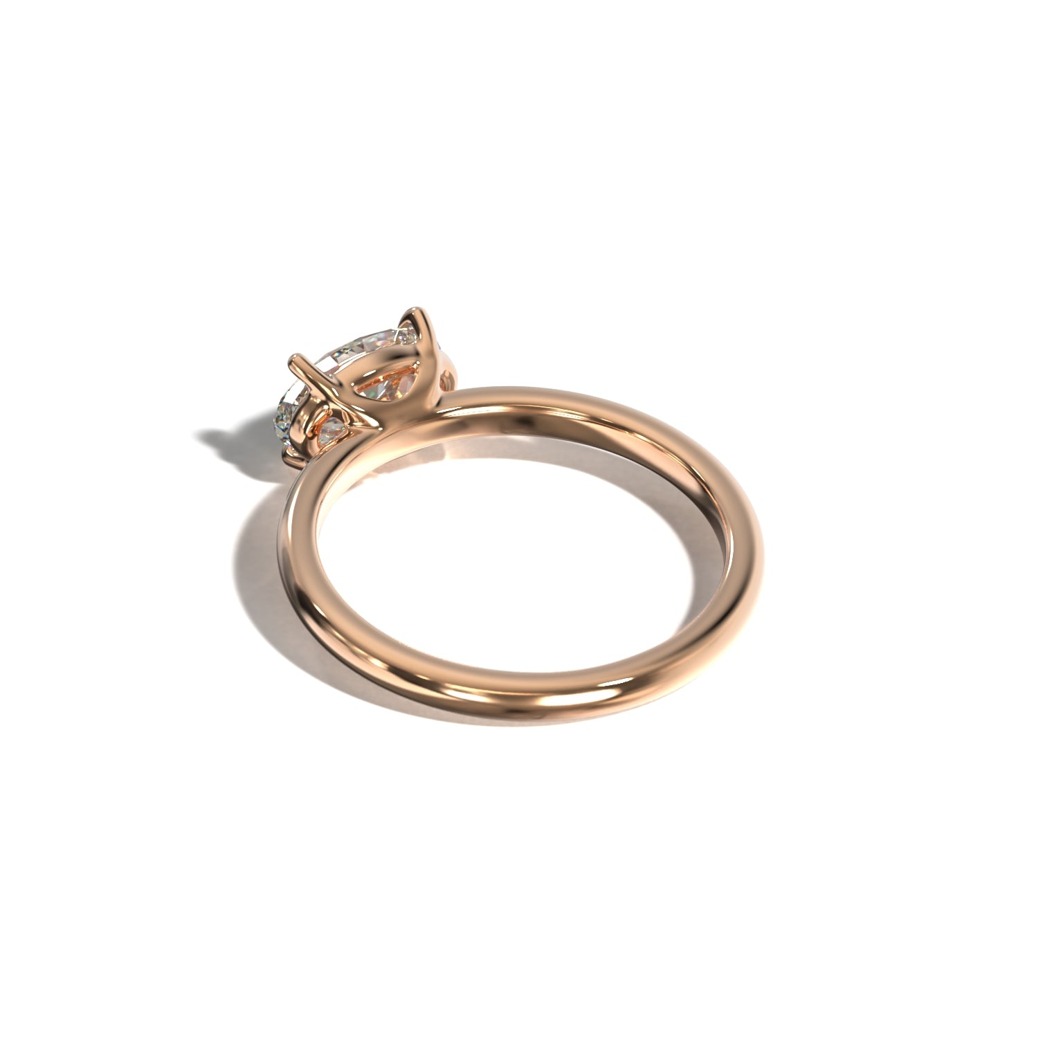 OVAL EAST WEST SOLITAIRE