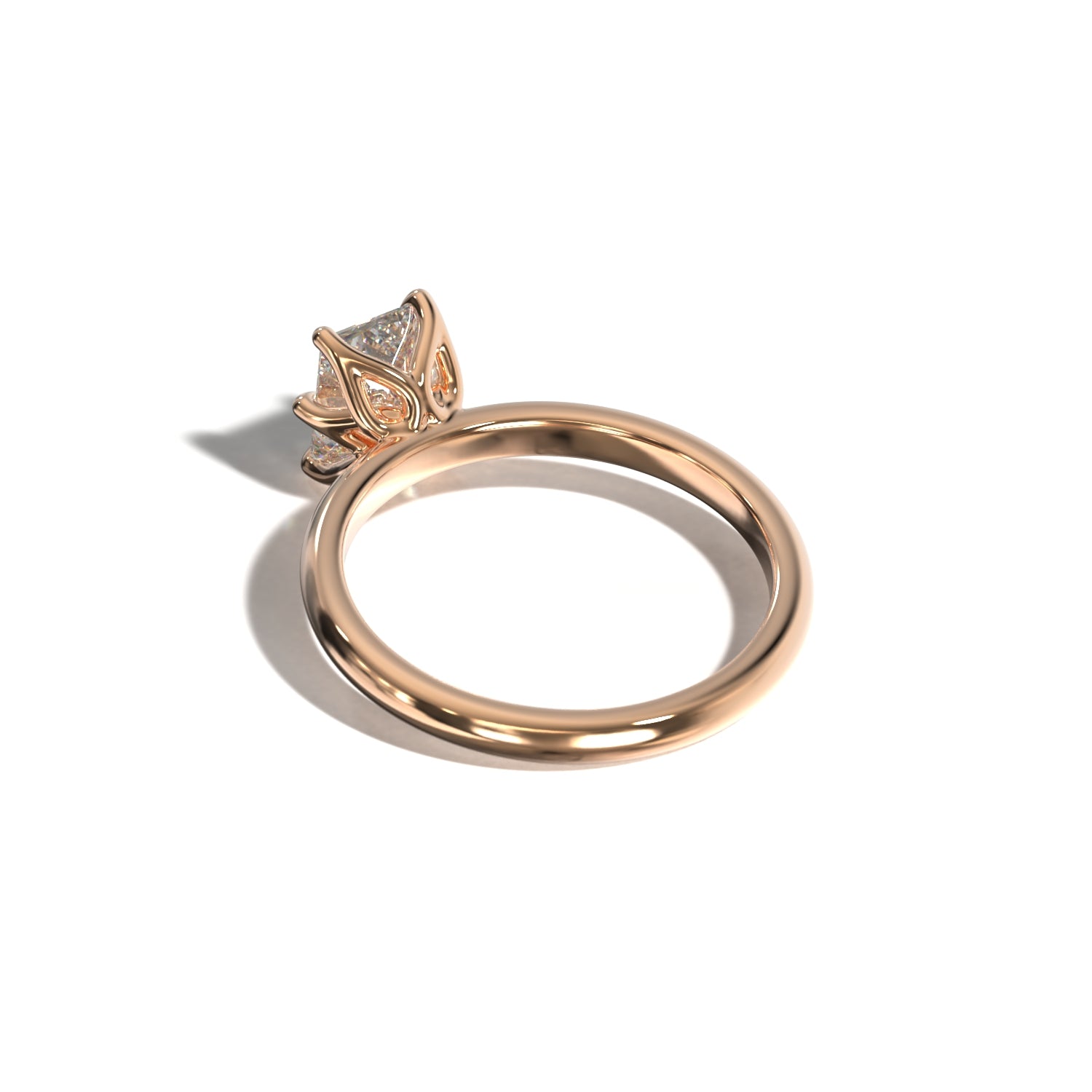 Radiant Tulip | Forlovelsesring med lab grown diamant | Skarv
