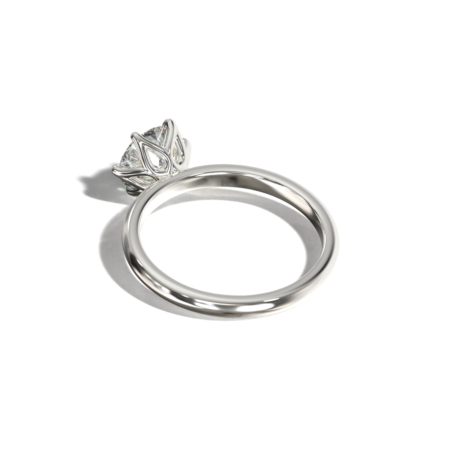 Round Tulip Solitaire | Forlovelsesring med lab grown diamant | Skarv