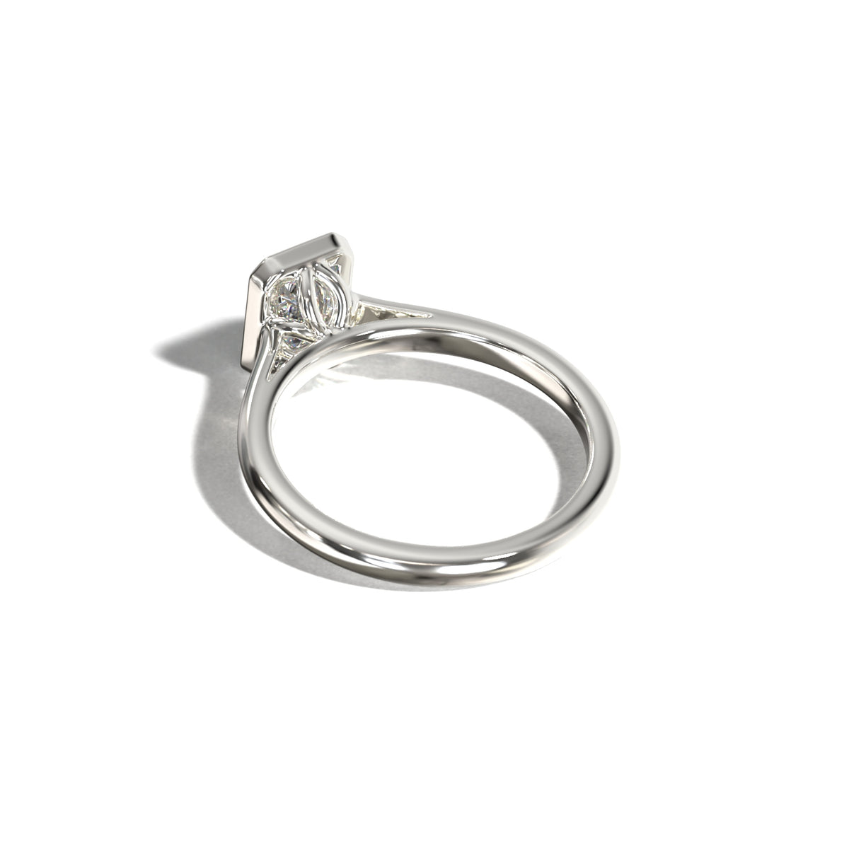 RADIANT TULIP BEZEL SOLITAIRE